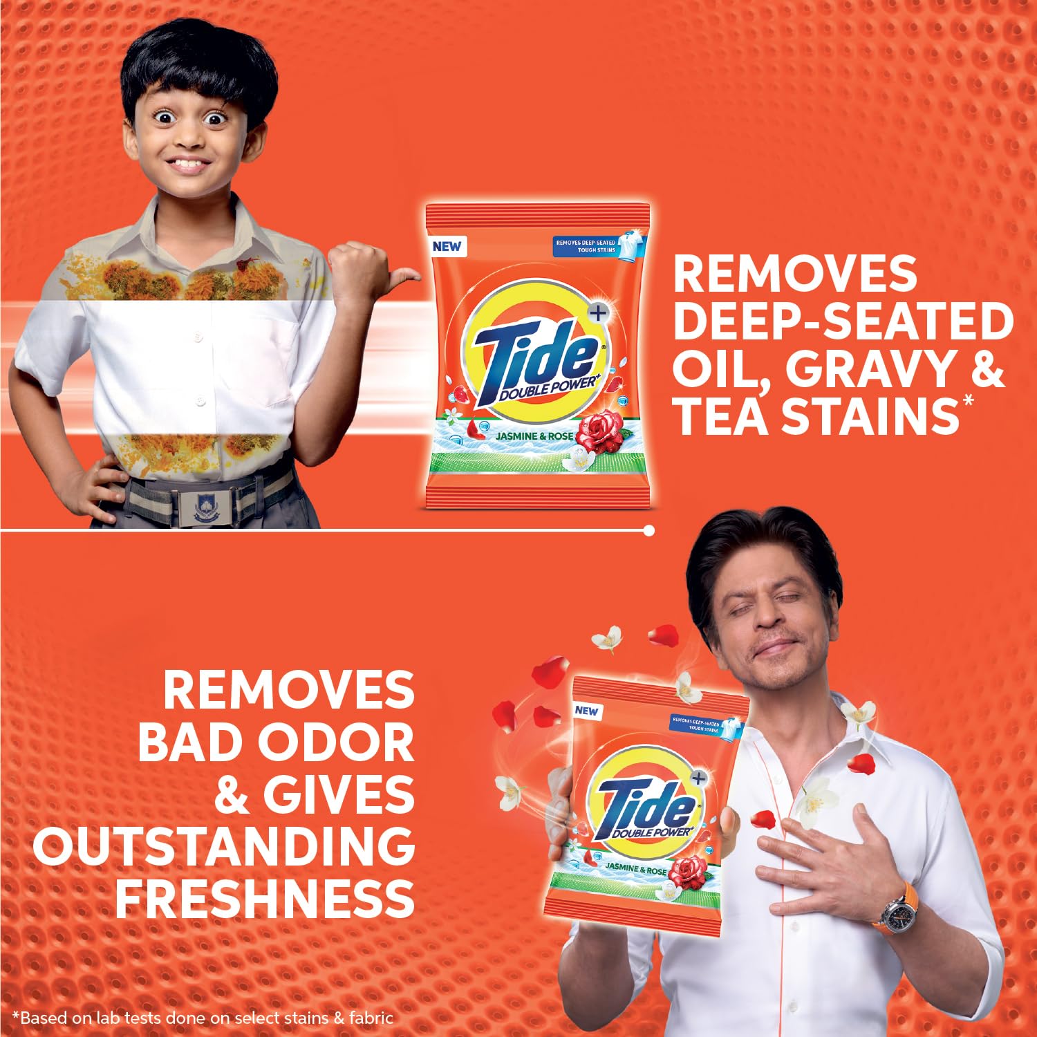 Tide Plus Laundry Detergent Powder - 1.5Kg (3.3 lbs) | Jasmine & Rose Scent | Deep Stain Remover for Oil, Gravy & Tea | Procter & Gamble | Ideal for Family Laundry & Tough Stains | Pack of 1