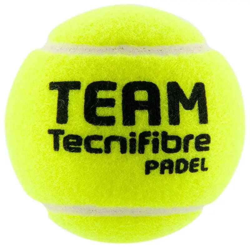 Tecnifibre Team Padel Balls - Premium Padel Tennis Balls for Competition & Training | Indoor & Outdoor Court Play