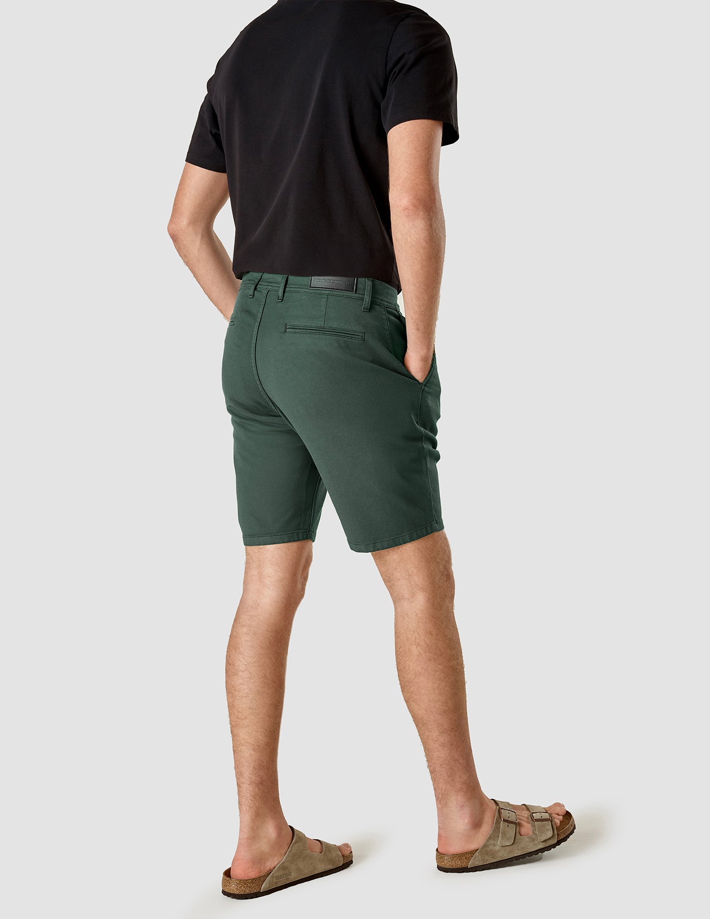 Classic Shorts for Men - Comfortable Cotton Casual Shorts in Garden Green | Perfect for Summer, Outdoor Activities, and Relaxing at Home