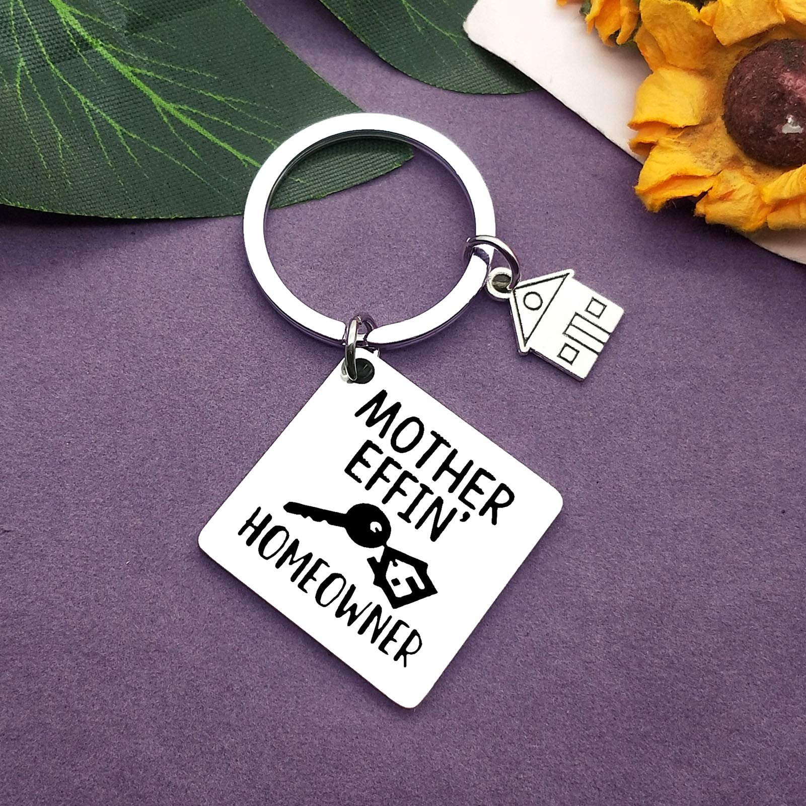 Vadaka New Home Keychain - Funny Housewarming Gift for Homeowners, Realtor Closing Present, Christmas Keyring Jewelry - Perfect for Housewarming Parties, Realtor Gifts & New Home Celebrations