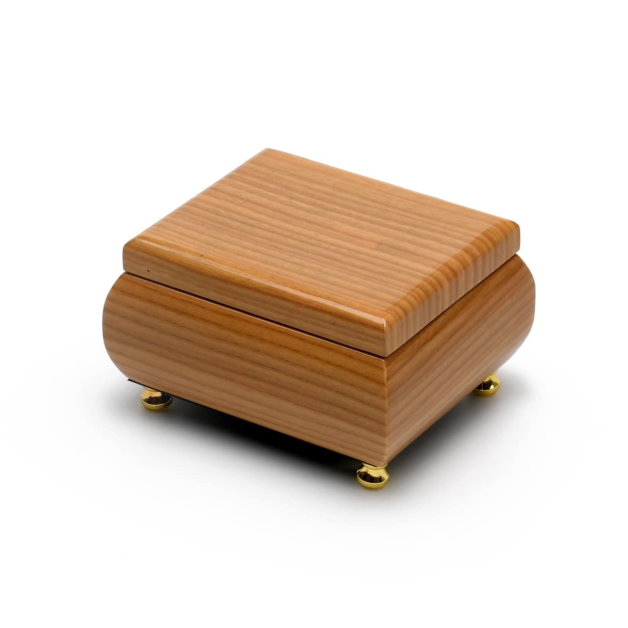 18-Key Natural Light Wood Tone Glossy Musical Jewelry Box with Multiple Song Options - Perfect Gift for Daughter's Birthday, Father-Daughter Dance, or Special Occasions