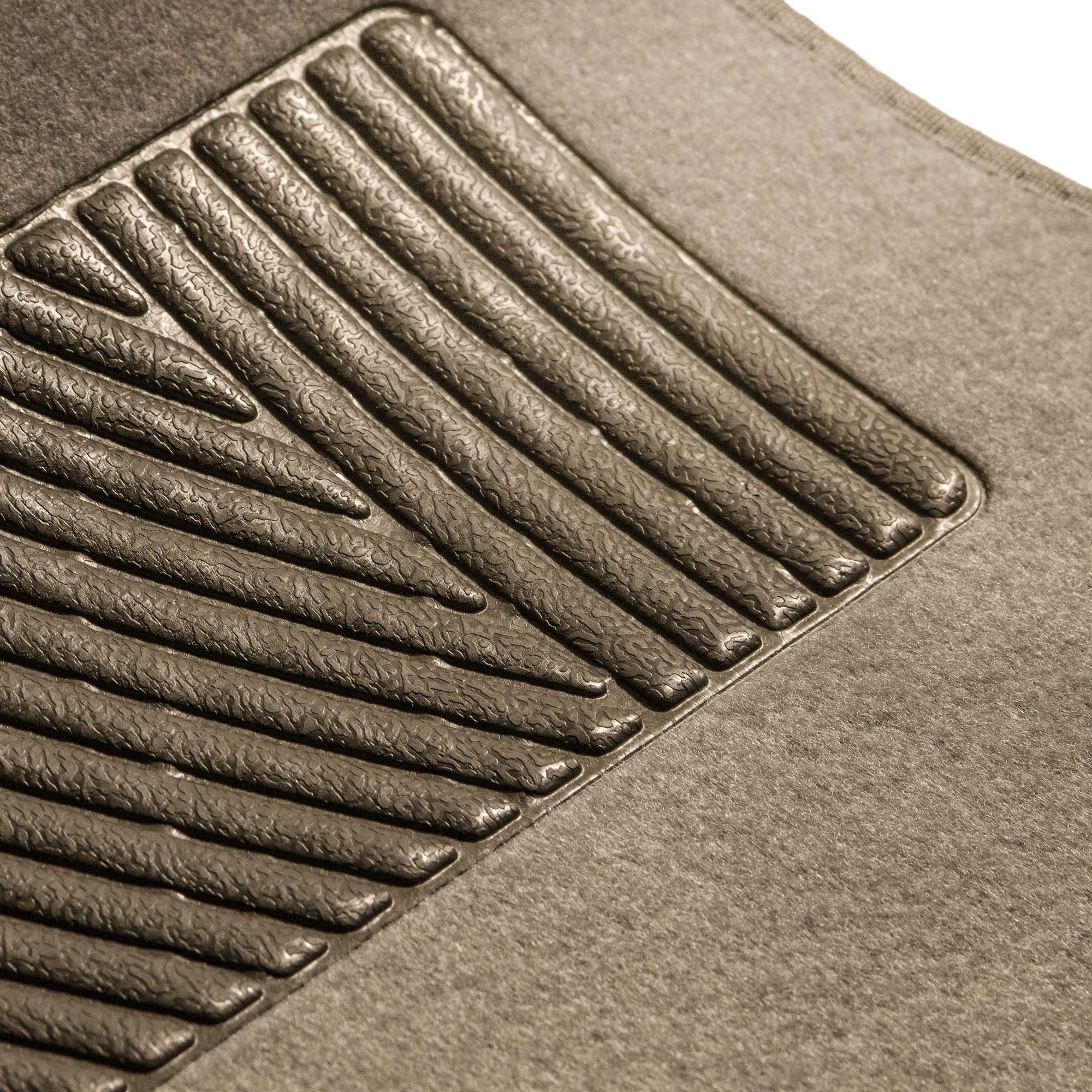 TLH Universal Fit Car Floor Mats with Heel Pad - Non-Slip Beige Auto Carpets for Sedans, SUVs & Trucks - Waterproof & Durable Interior Protection for All-Weather Use