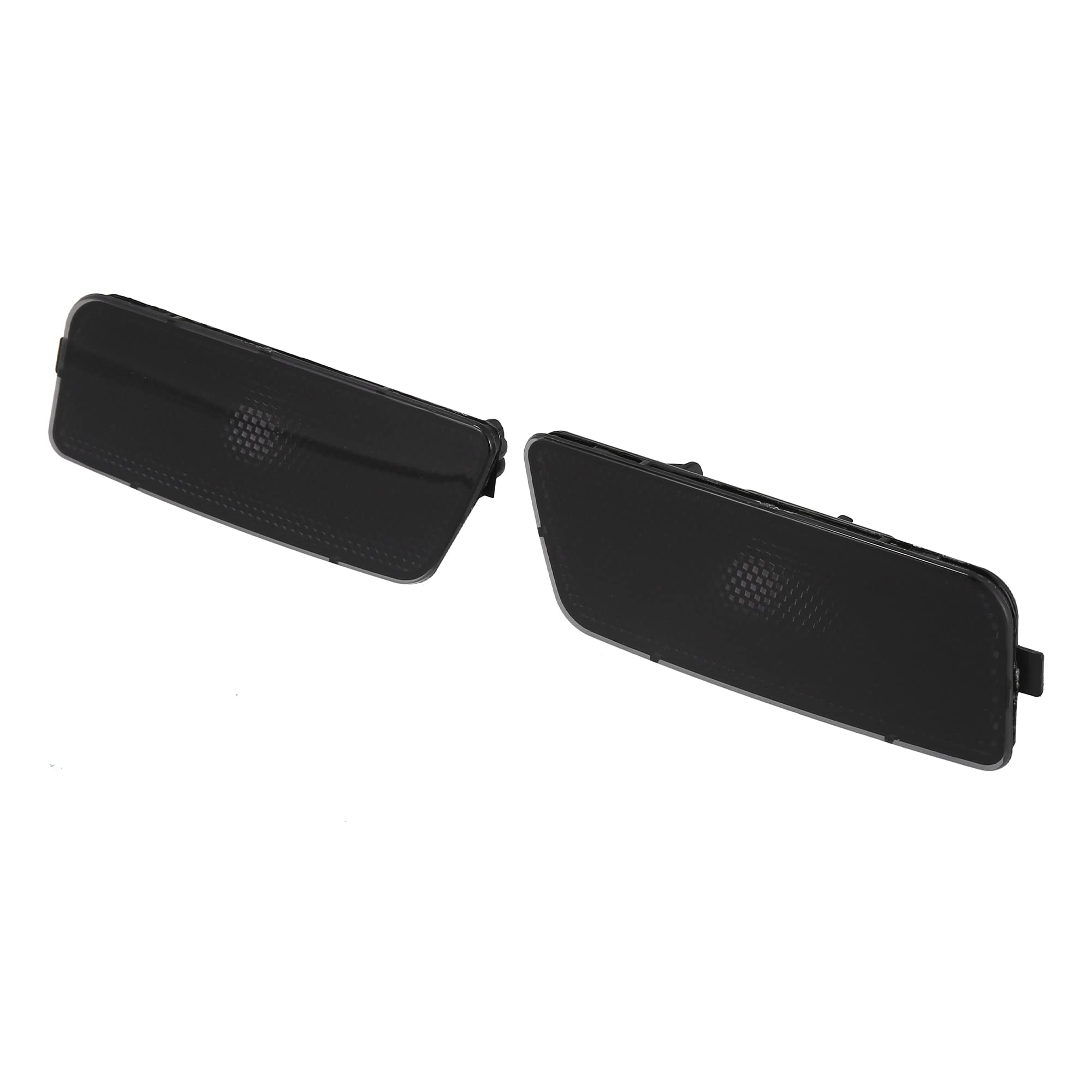 AutoHAUX Pair of Black Front Bumper Side Marker Lights & Turn Signal Lamps for Volkswagen Golf GTI 2010-2014 (5K0 945 071/072) - Durable Replacement Housing Accessories for Enhanced Visibility & Safety