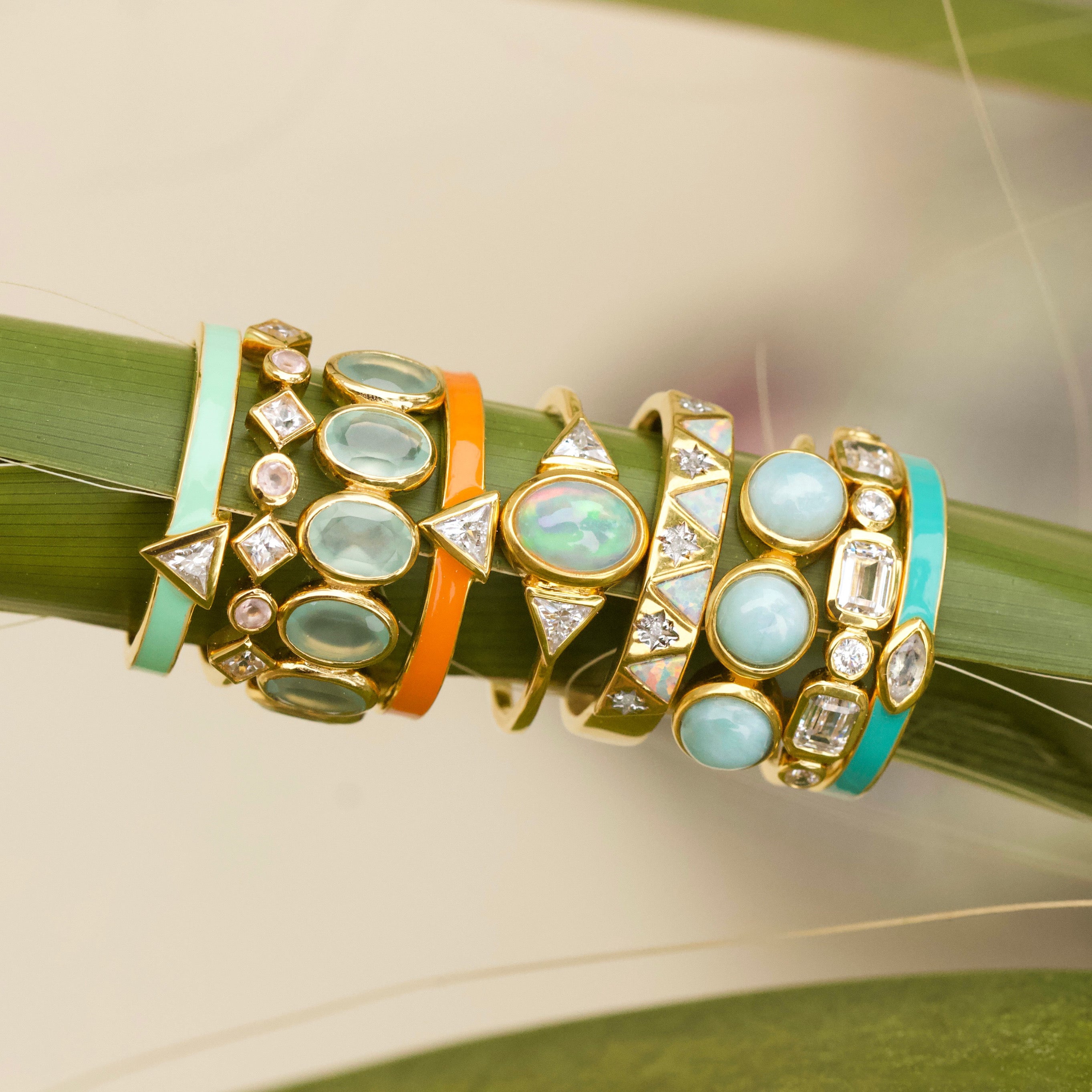 Stunning Izar Opal & Diamond Ring for Women – Elegant Wedding Band, Anniversary Gift, or Everyday Jewelry – Perfect for Special Occasions & Daily Wear