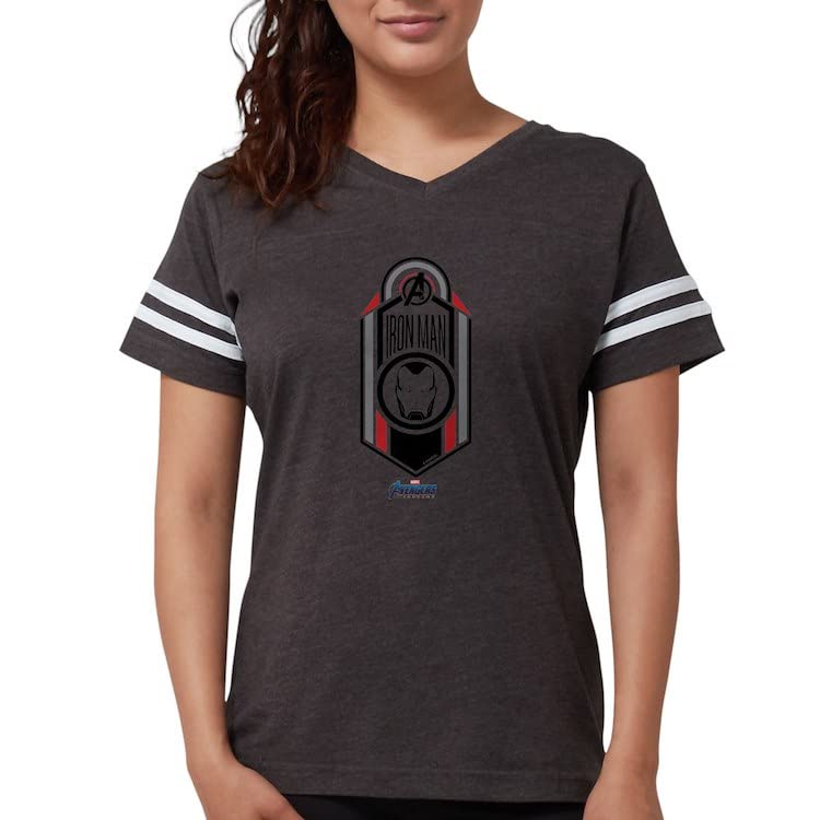 Iron Man Logo Women's Football Shirt - Marvel Avengers Superhero Graphic Tee for Fans | Game Day, Cosplay & Casual Wear