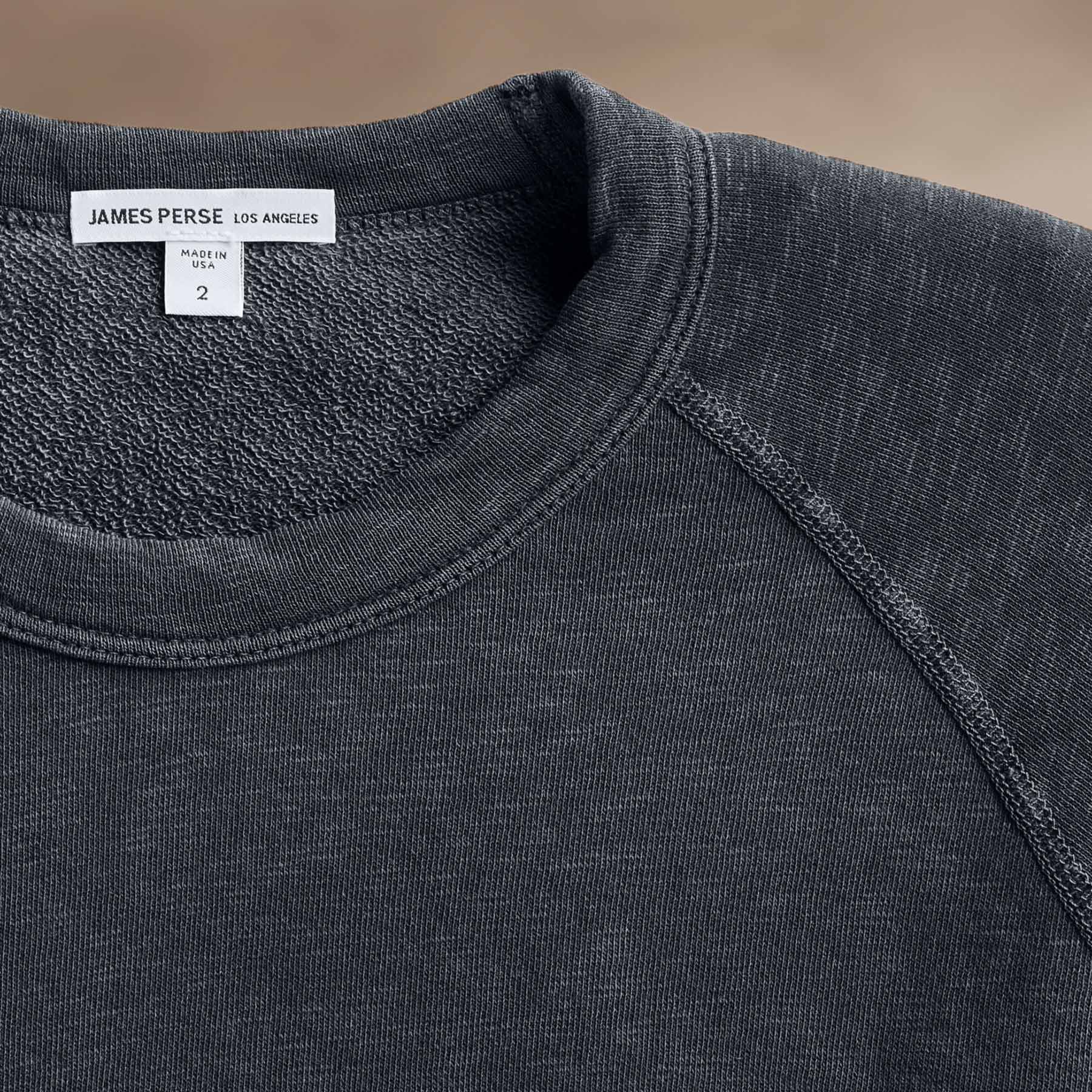 Vintage French Terry Sweatshirt for Women | Soft Asphalt Pigment Cotton Blend Pullover | Casual Loungewear, Fall Layering & Street Style Outfits