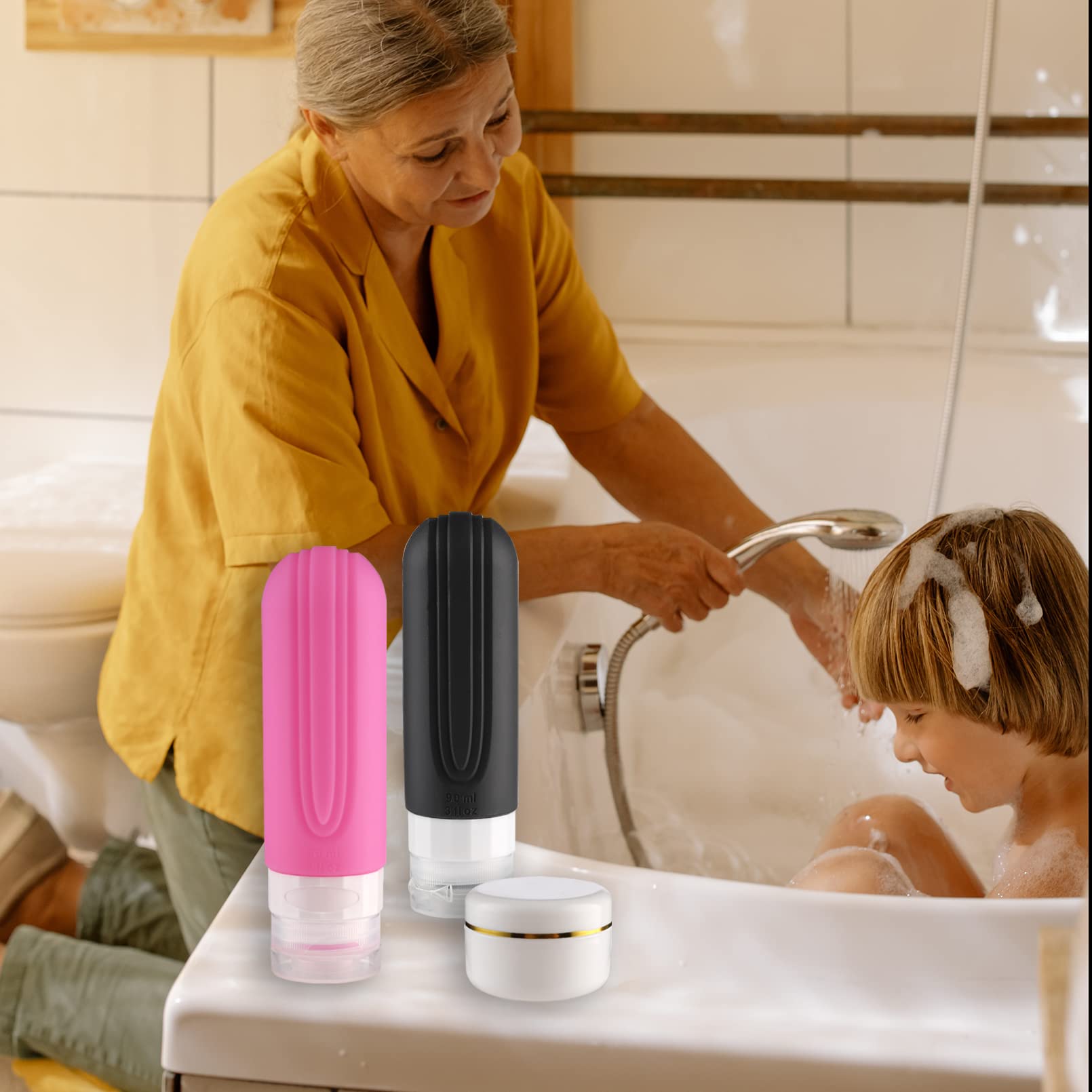 20 Pack TSA Approved Leitproof Silicone Travel Bottles Set - 3.04oz Refillable Squeezable Toiletry Containers for Shampoo, Conditioner & Lotion (BPA Free) | Perfect for Air Travel, Gym, Camping & Vacation Essentials