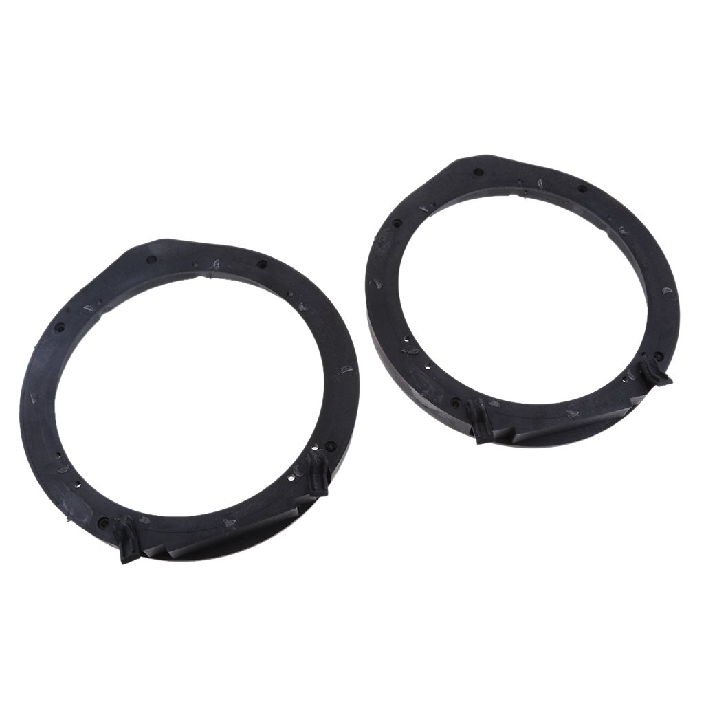 6.5 Inch Car Speaker Spacers & Adapter Rings - Universal Black Plastic Mounting Brackets for Honda Civic, Accord, CR-V, Fit, City - Perfect for Audio Upgrades & DIY Car Stereo Installations