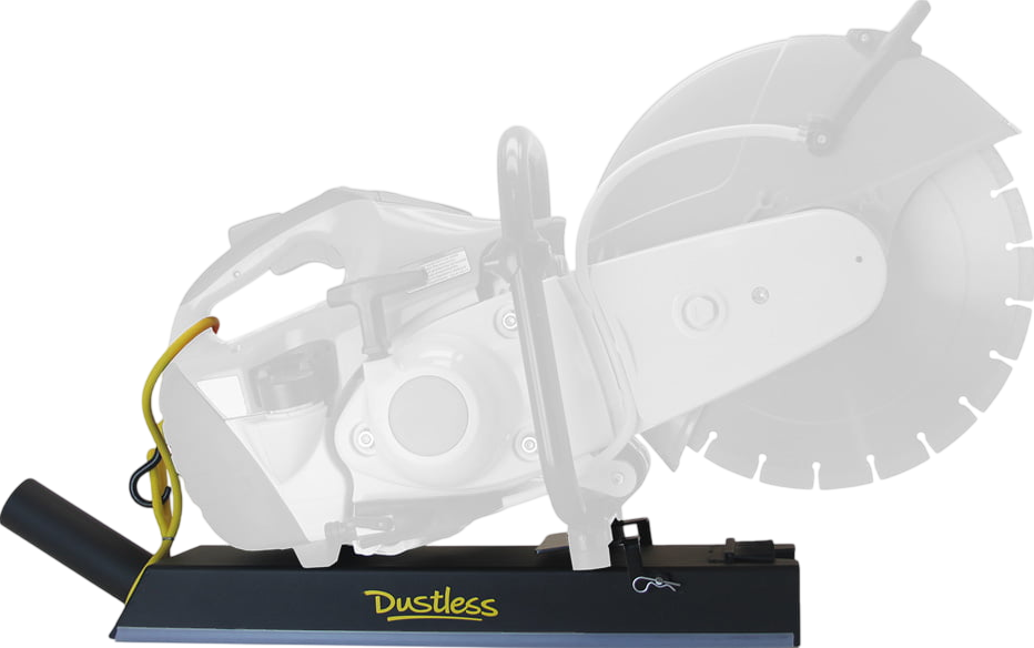 Dustless DustBuddie Shroud for Flatwork & Universal Mounting Kit for Concrete Saw - Efficient Dust Control for Construction, Renovation & DIY Projects