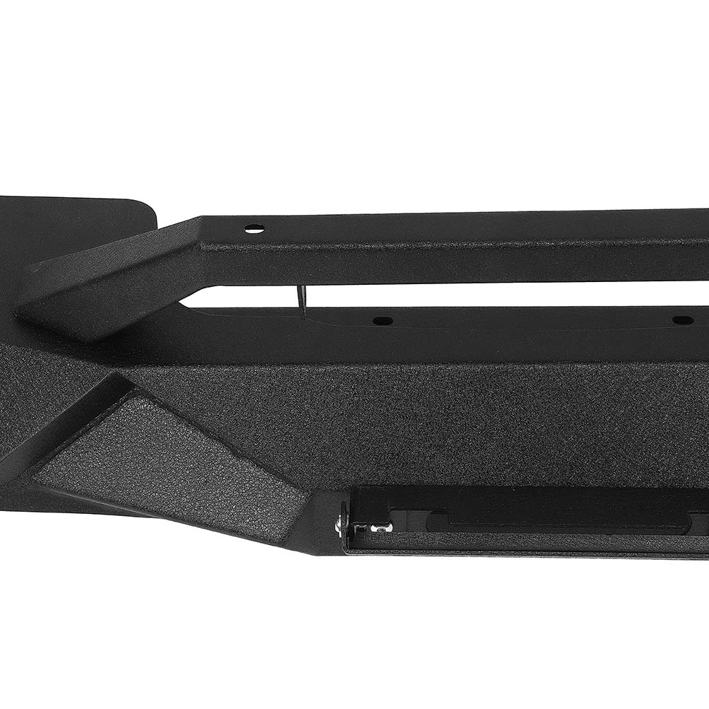 ECCPP Black Textured Front Bumper with Winch Plate Compatible with 2007-2018 Jeep Wrangler JK | Off-Road Protection & Style Upgrade for Adventure Enthusiasts