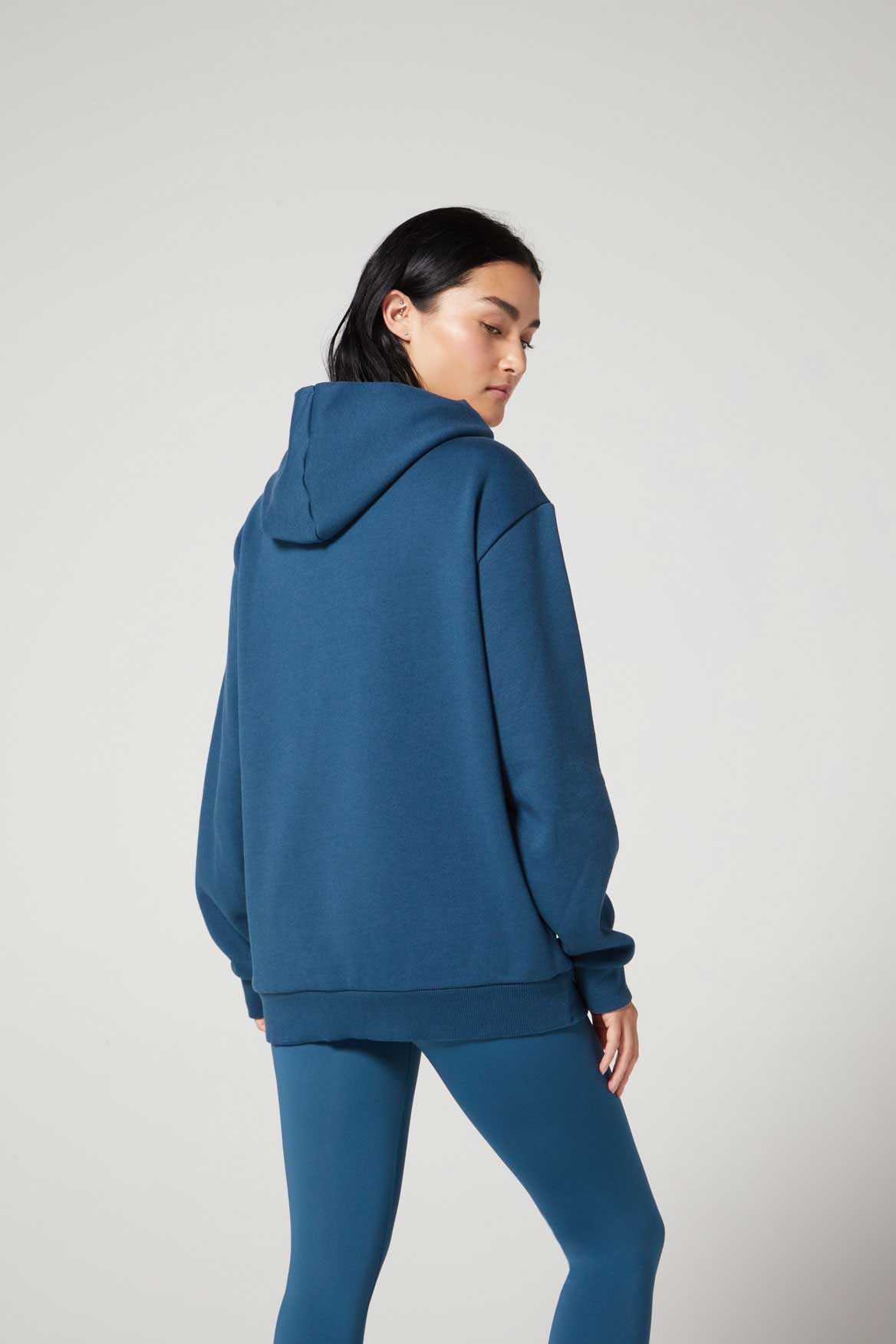 Comfortable Driver Relaxed Hoodie in Deep Lake Blue - Perfect for Road Trips, Casual Outings & Lounging