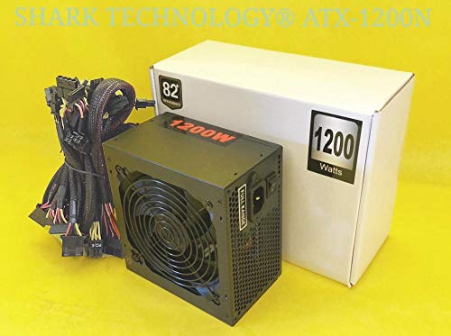 1200W (Peak) 80 Plus Gold Certified ATX Power Supply - Silent Gaming PC Power Supply with 6x SATA & 4x PCIe Connectors, SLI Ready - Perfect for High-End Gaming Rigs, Workstations, and Mining PCs