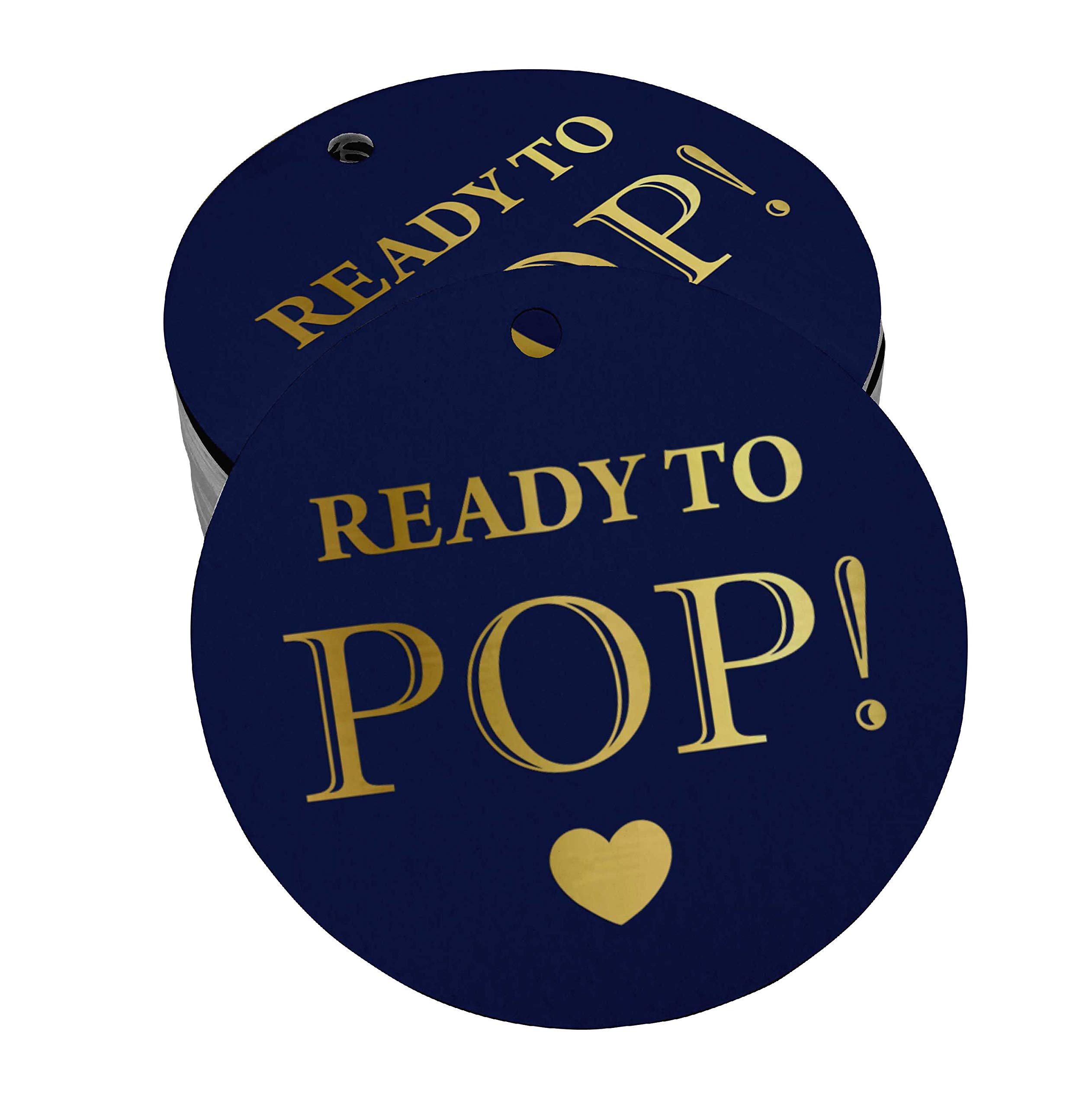 Premium Baby Shower Bottle Tags - 100 Pack Real Gold Foil Hang Tags for Party Favors & Decorations | Perfect for Newborn Celebrations, Gender Reveals & 1st Birthday Parties