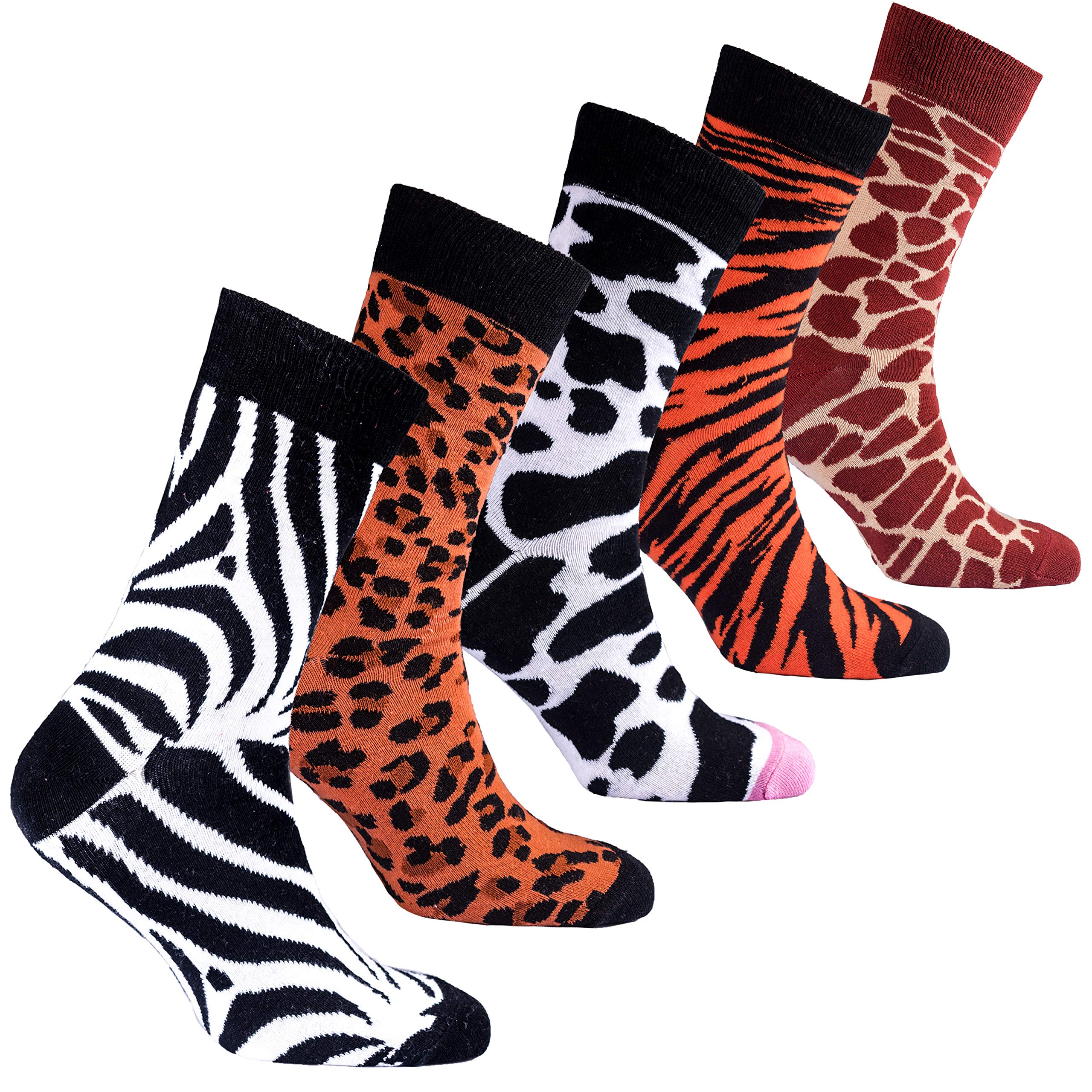 Men's 5-Pair Luxury Colorful Cotton Novelty Dress Socks Gift Box - Fun & Stylish Casual & Formal Socks for Work, Party & Gifts