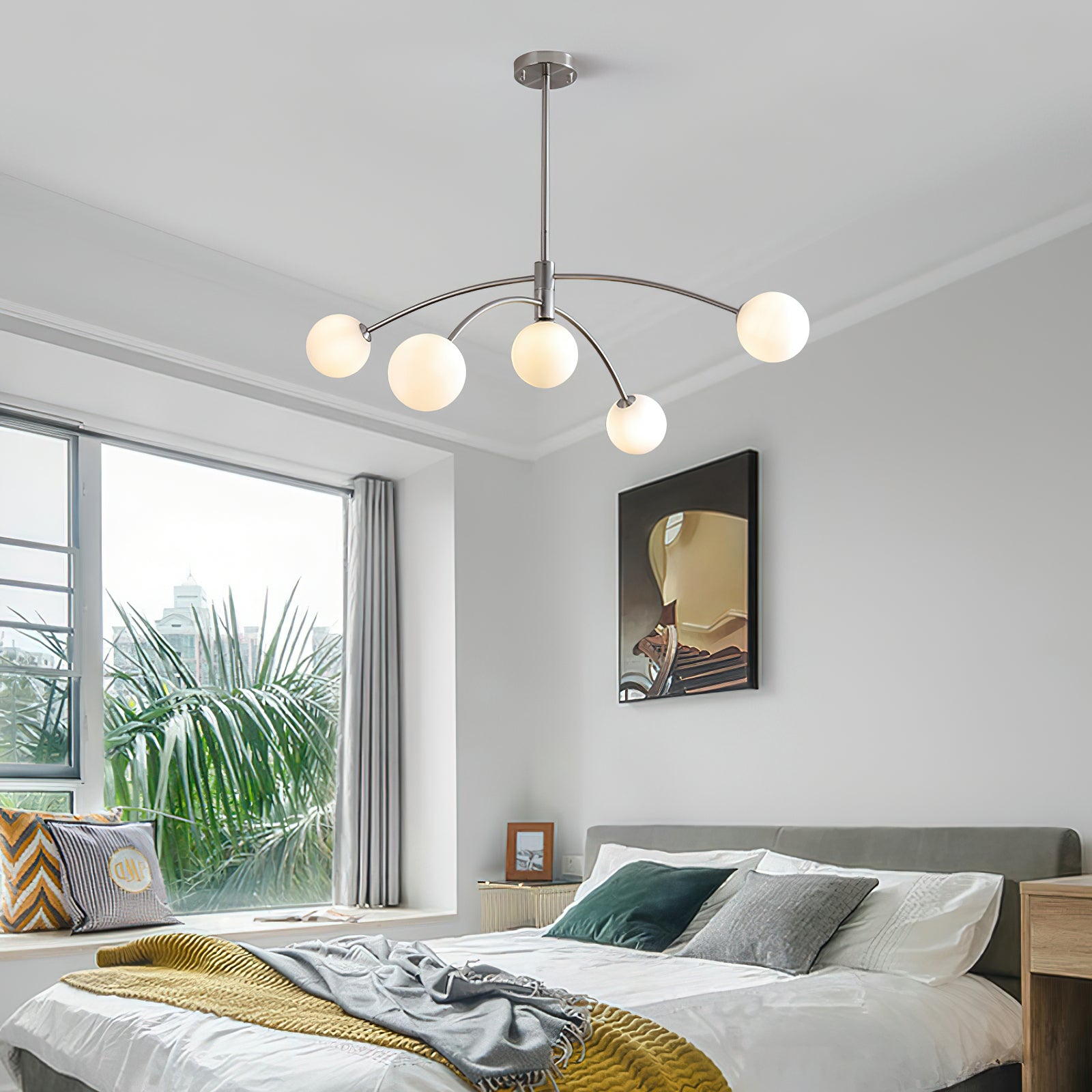 Elegant Fellows Chandelier - Modern Crystal Ceiling Light Fixture for Dining Room, Living Room & Bedroom | Perfect for Home Decor & Interior Design