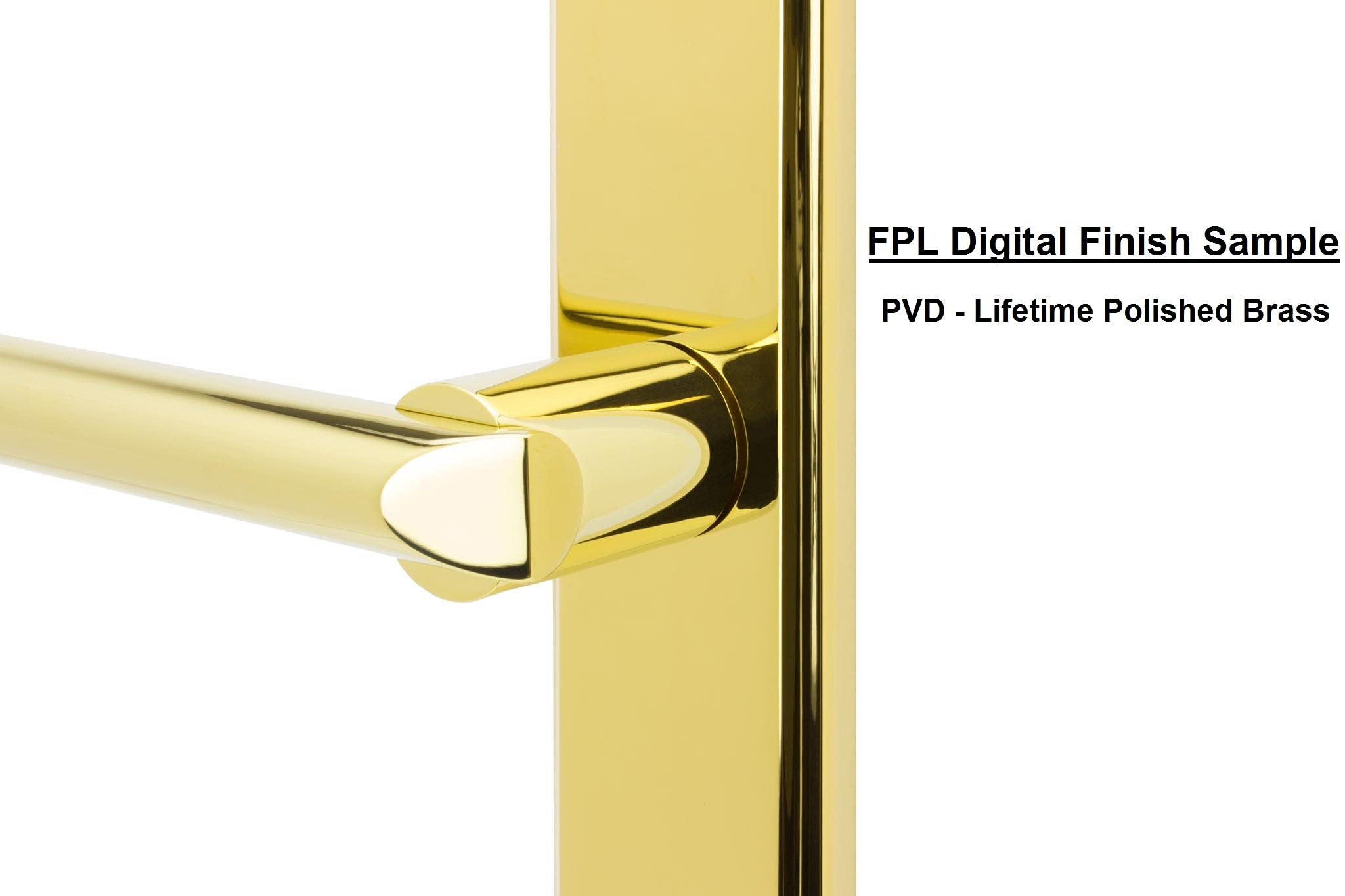 Royal Zinc Die-Cast Lever Set with Privacy Function - Lifetime Polished Brass Finish - 2-3/4