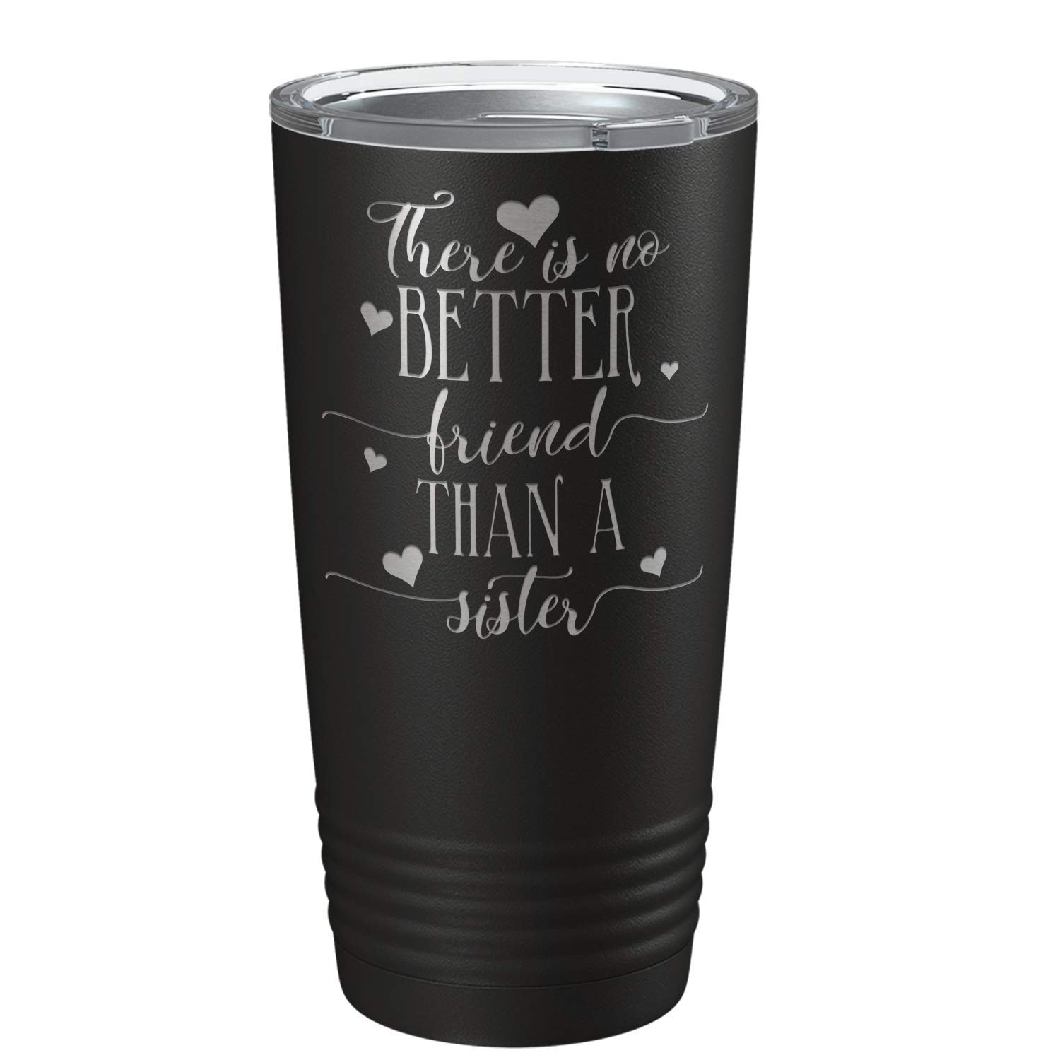 Best Sister Gift - 20oz Insulated Stainless Steel Tumbler with Lid for Coffee & Travel