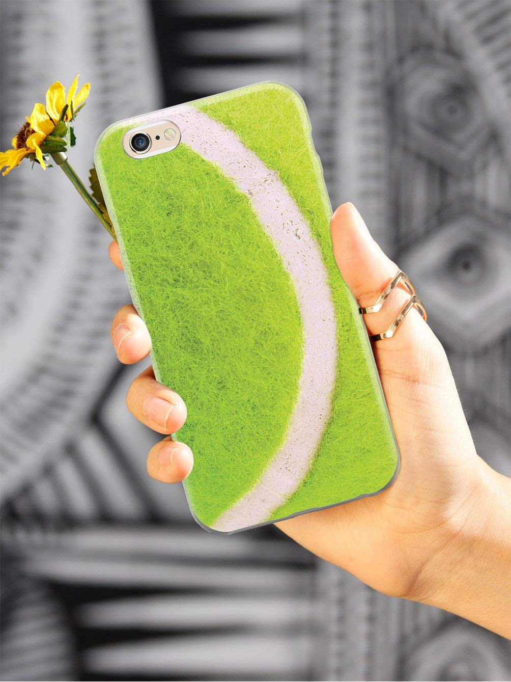 **Inspired Cases - iPhone 8 Case - 3D Textured Protective Cover for Apple iPhone 8 - Tennis Ball Grip Design - Perfect for Sports, Outdoor Activities & Daily Use**