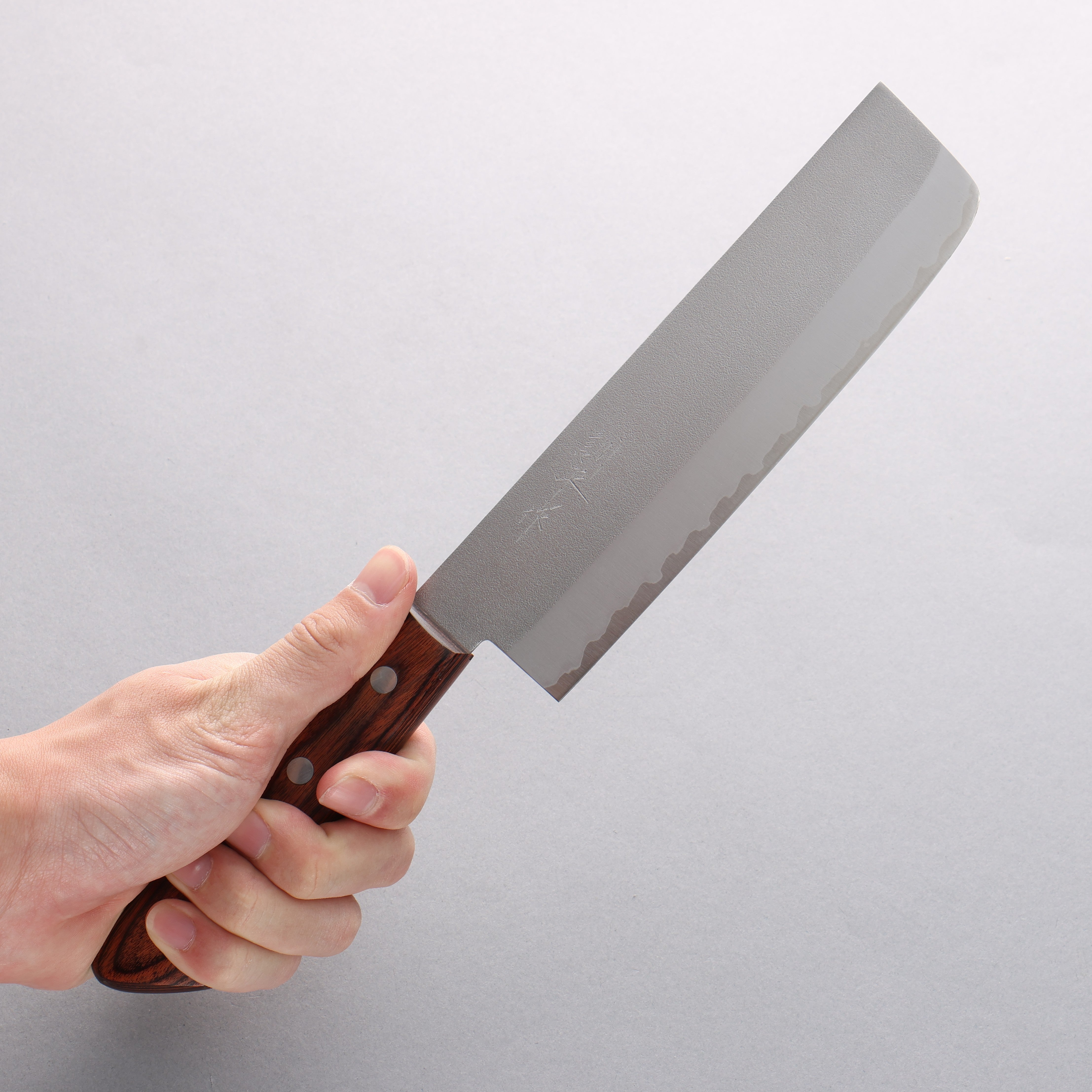 Premium Kunihira VG1 Nashiji Usuba Japanese Chef Knife 165mm with Mahogany Handle - Perfect for Sushi, Vegetables & Precision Cutting