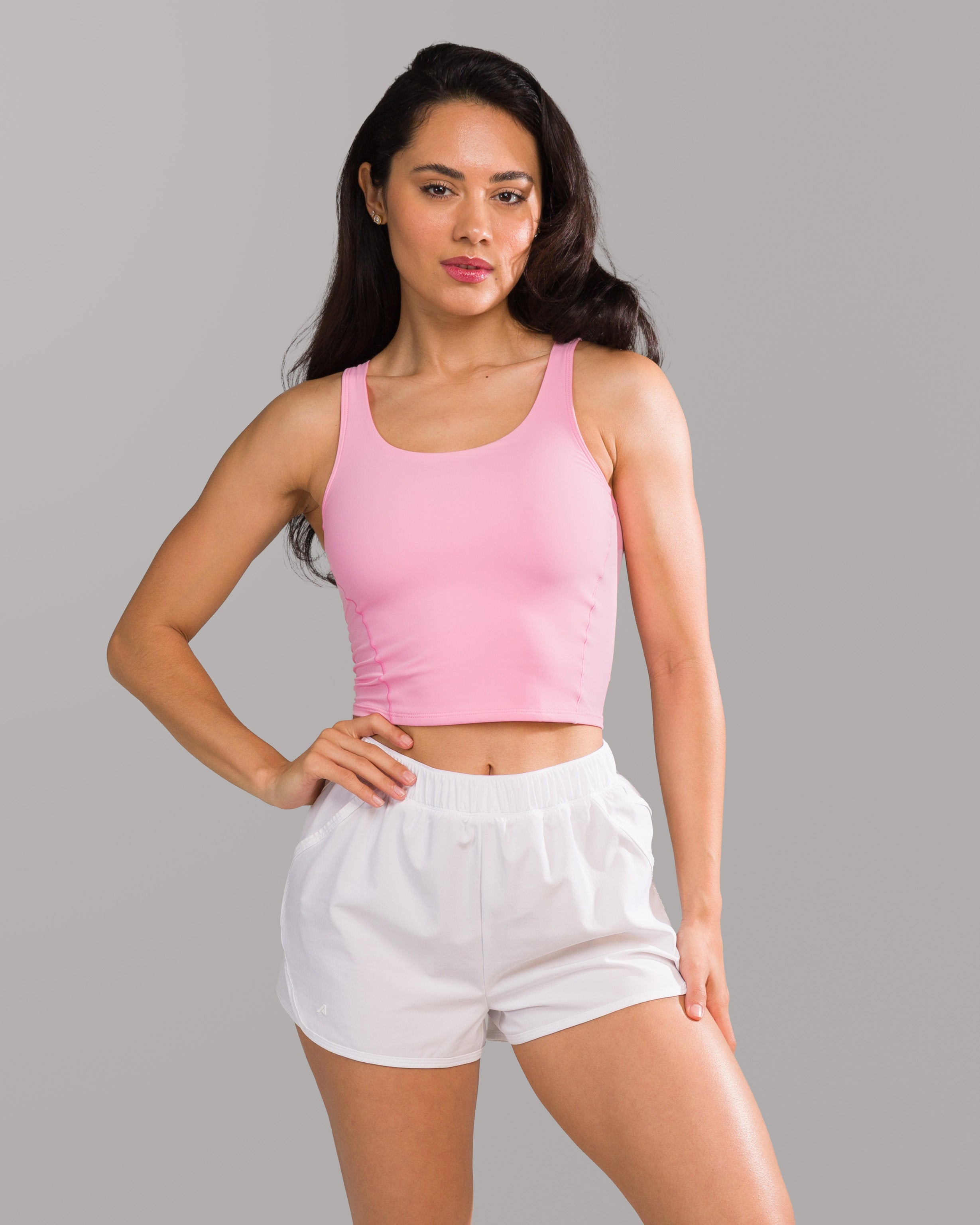 Flex Tank Top for Women - Soft Rose Color, Comfortable Stretchy Fabric, Perfect for Yoga, Gym, and Casual Wear