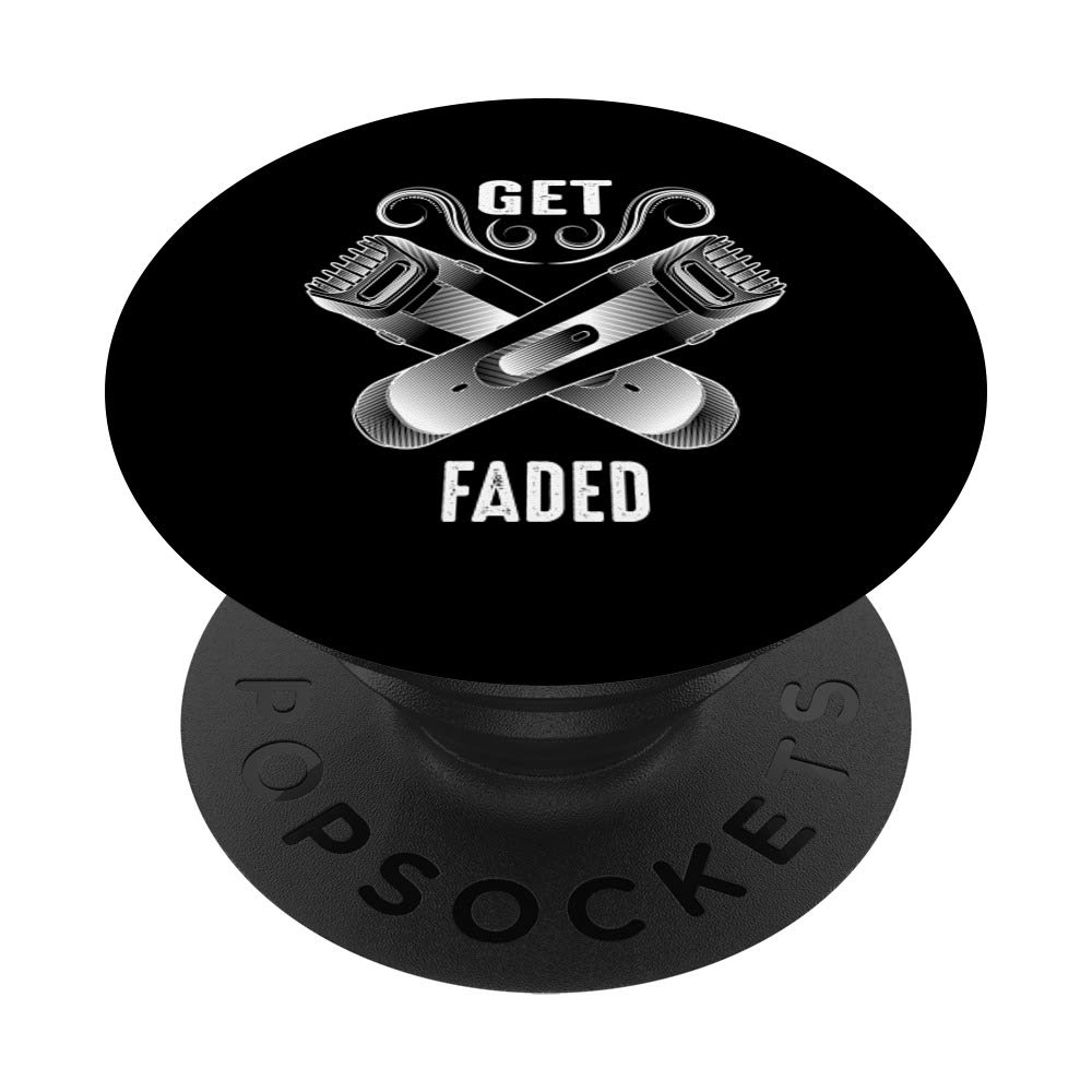 Cool Master Barber Hairdresser Fade PopSocket - Swappable Phone Grip for iPhone & Android | Funny Gag Gift for Barbers & Stylists | Perfect for Salon Appointments & Barber Shop Pranks