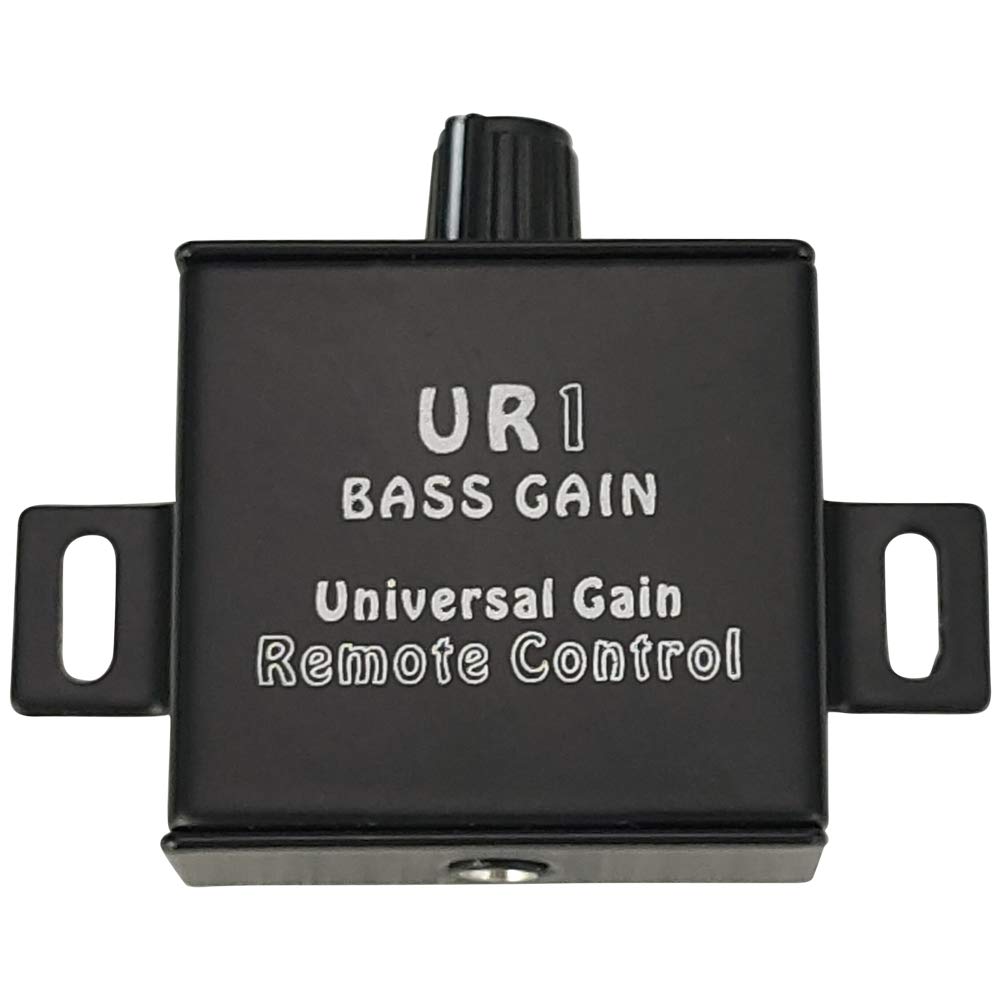 Massive Audio UR1 Amplifier Gain Control Knob - Adjustable 0-12dB Subwoofer Amp Remote Level Controller for Car Audio Systems | Perfect for Tuning Bass & Sound Quality in Vehicles & Home Theaters