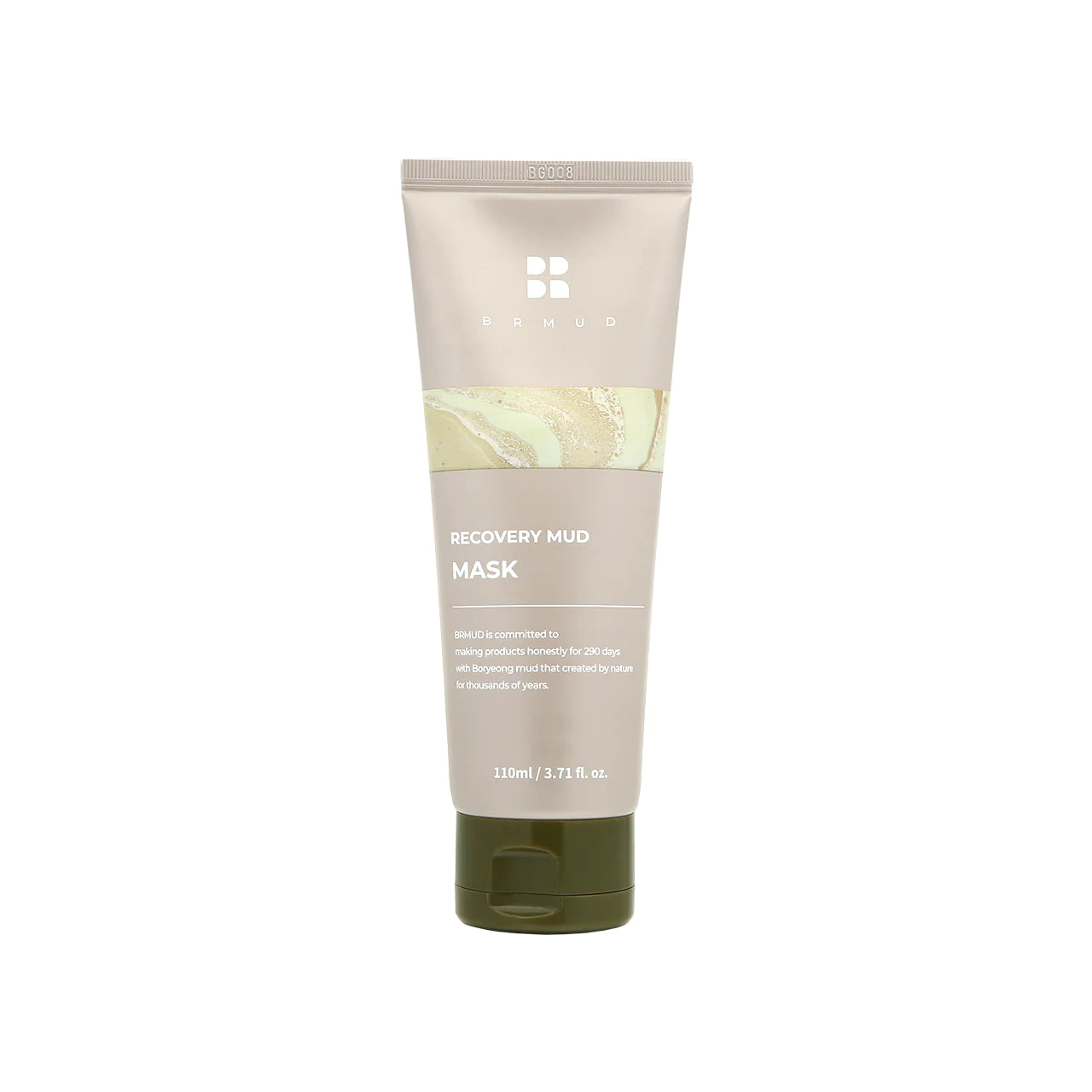 BRMUD Detoxifying & Hydrating Recovery Mud Mask 110ml - Deep Cleansing & Pore Minimizing for Glowing Skin - Perfect for Spa Nights & Self-Care Routines