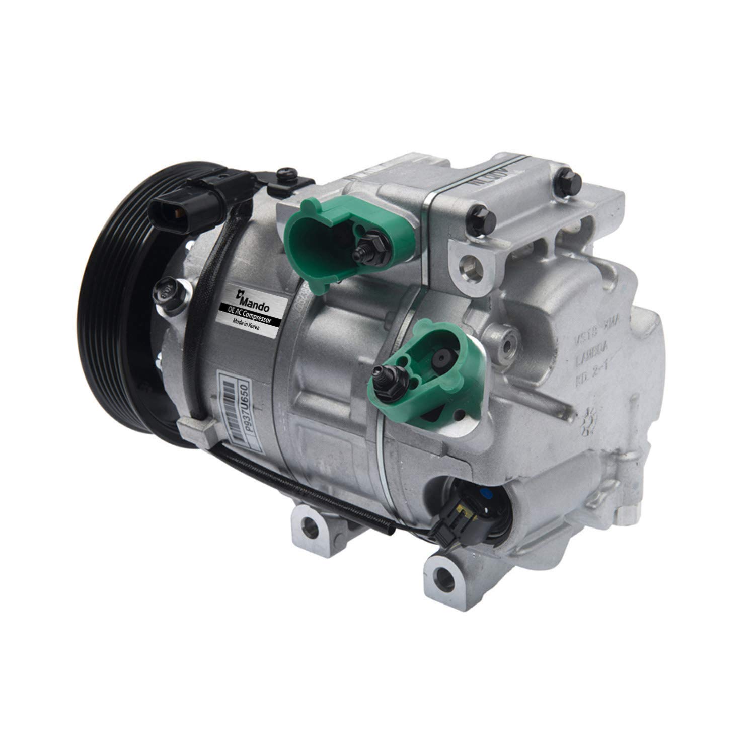 Genuine Mando 10A1101 AC Compressor with Pre-filled Oil - OEM Replacement for Car Air Conditioning System - Perfect for AC Repair & Maintenance in Hot Climates