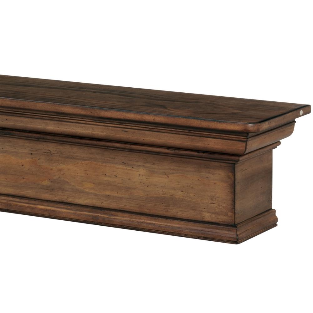 Savannah Wood Mantel Shelf with Pearl Finish - Rustic Fireplace Mantel for Living Room, Bedroom & Home Decor