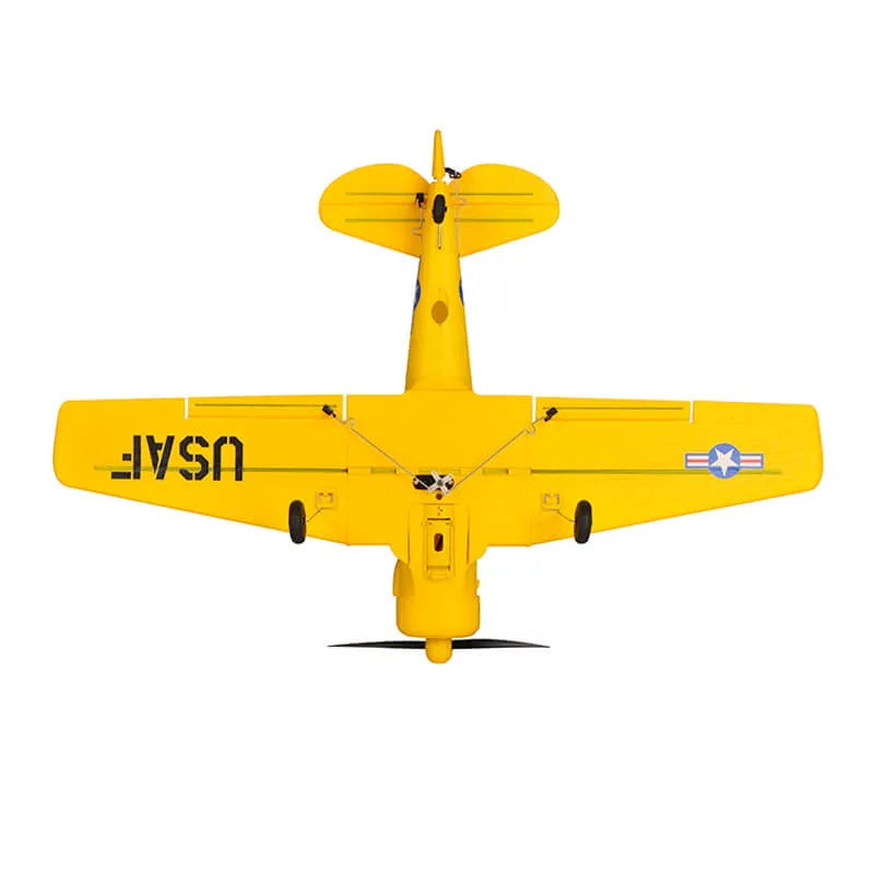 TOP RC Hobby Remote Control Airplane Mini AT6 RTF 450mm - Yellow/Silver | Ready-to-Fly RC Plane for Beginners & Adults | Perfect for Outdoor Flying, Backyard Fun & RC Hobby Enthusiasts