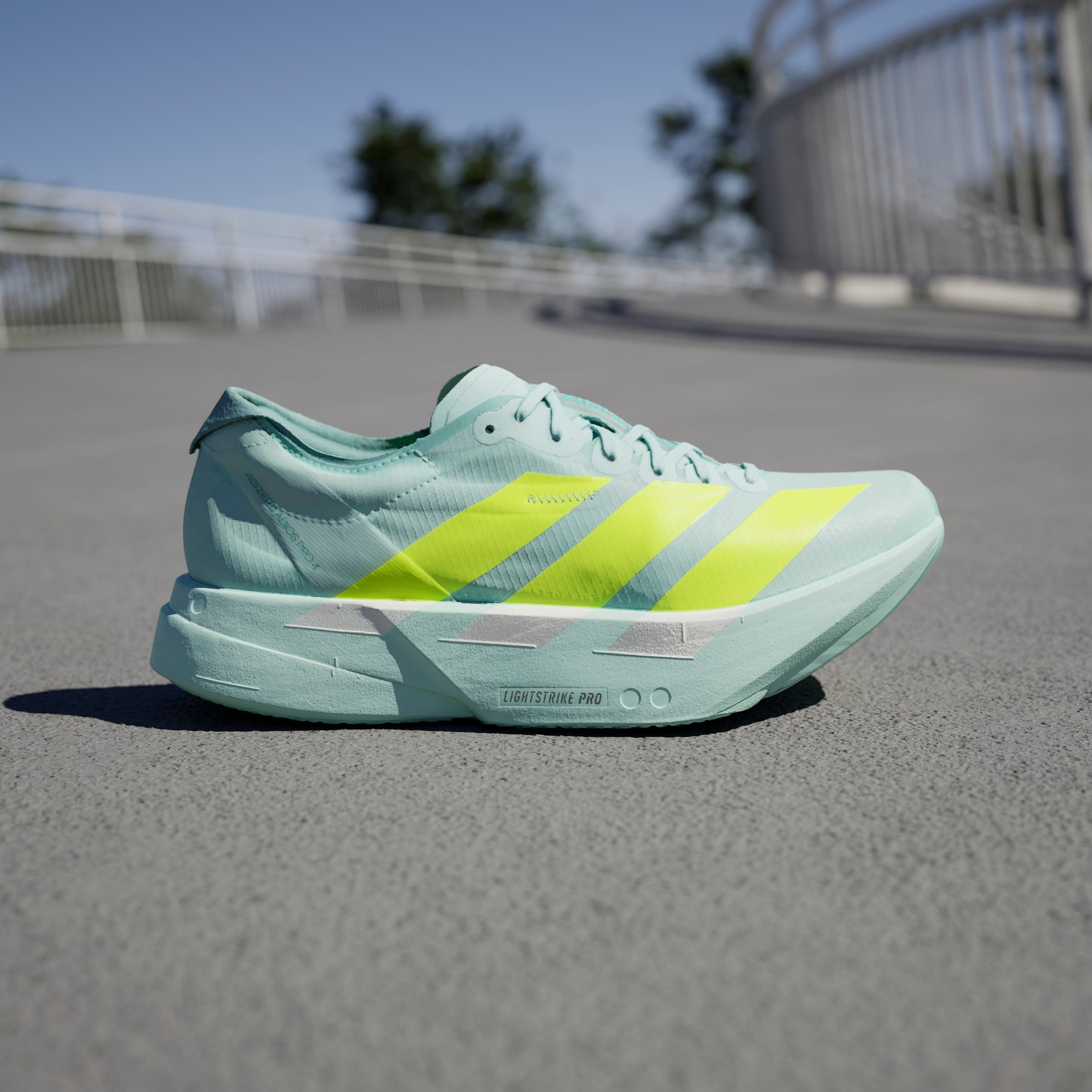 Women's Adizero Adios Pro 4 Running Shoes - Lightweight Performance Sneakers for Marathon & Training (SEFLAQ/LUCLEM/MINTON) | Perfect for Road Racing & Long Distance Running
