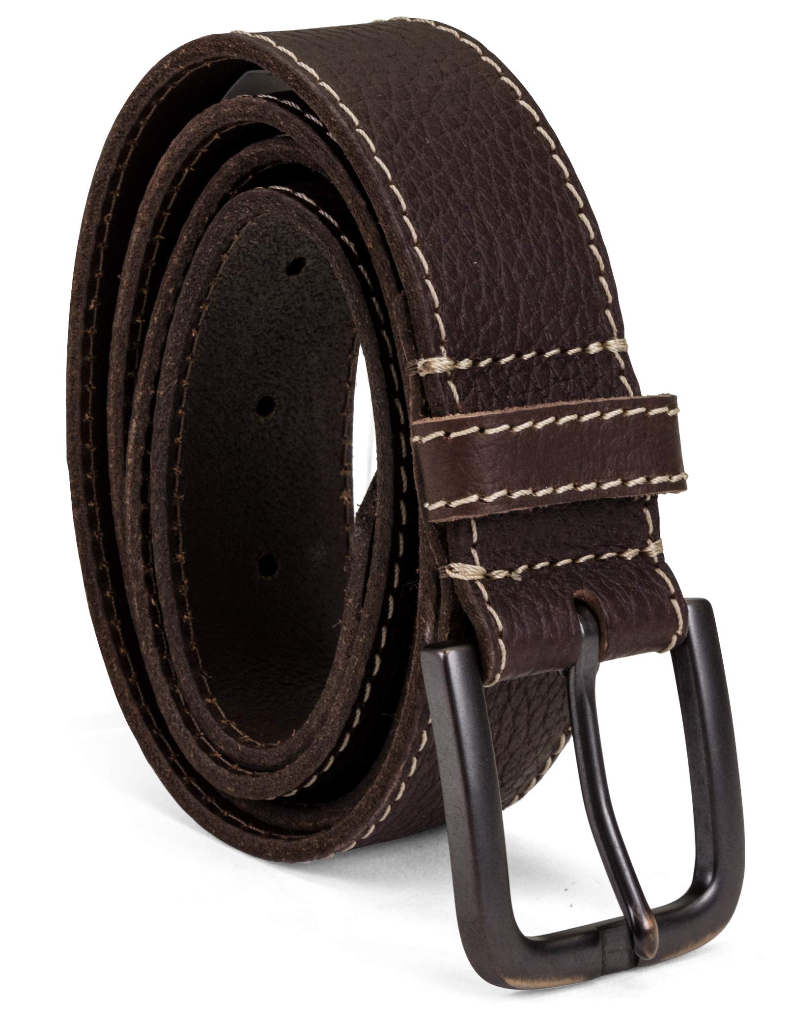 Timberland Men's Leather Belt 40mm - Durable Genuine Leather Dress & Casual Belt for Everyday Wear