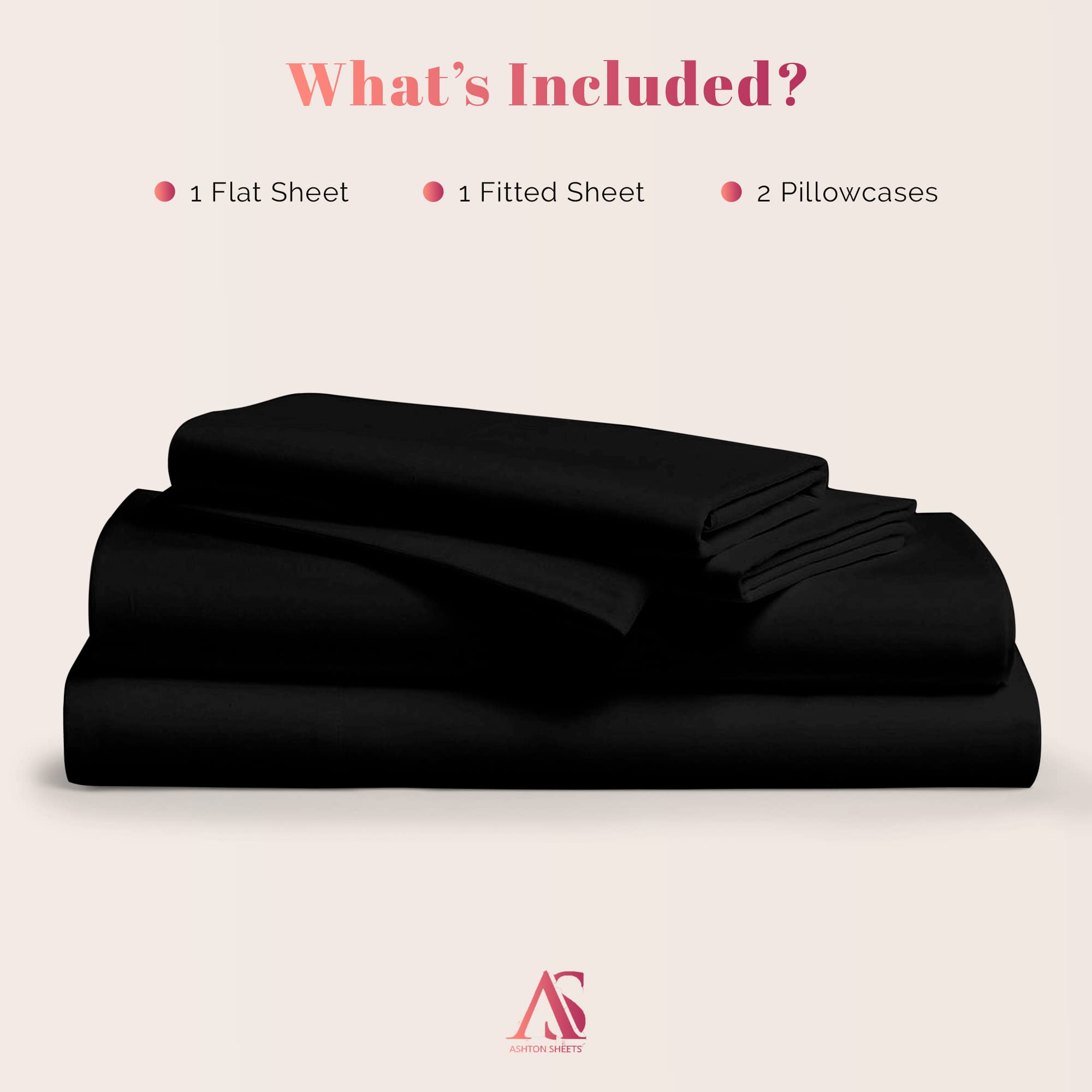 Luxury 100% Egyptian Cotton Bed Sheets - 1000 Thread Count 4-Piece California King Size, Sateen Weave, Deep Pocket Fits Mattress Up to 18