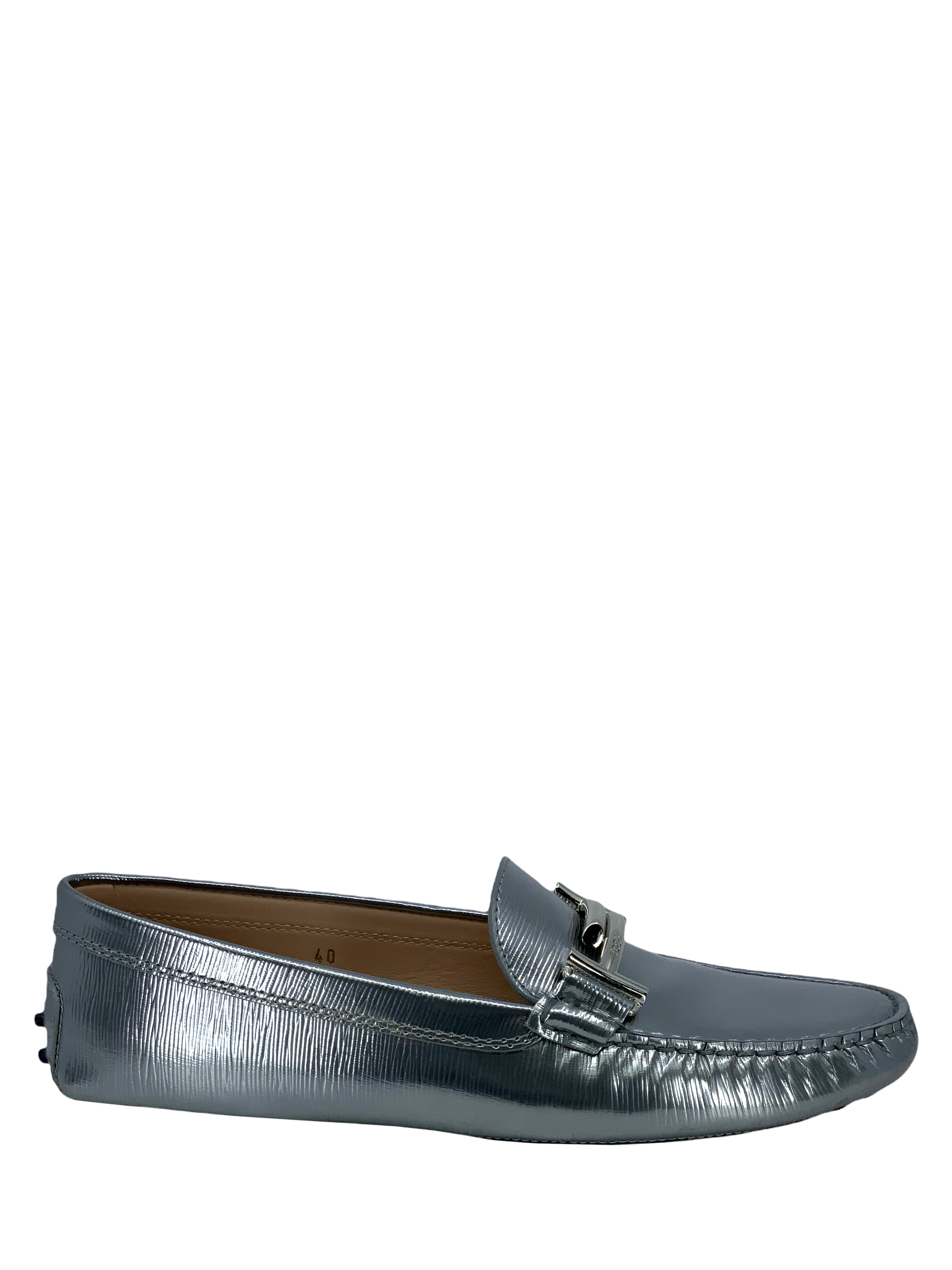 TOD'S Gommino Double T Leather Driving Shoes for Men - Size 10 US | Comfortable Luxury Loafers for Business Casual & Weekend Wear