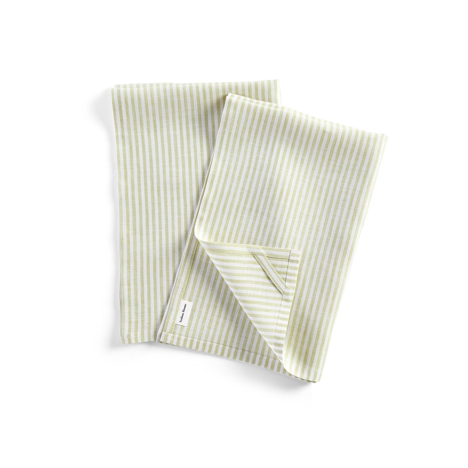 Premium Narrow Stripe Cotton Kitchen Towels - Set of 2 Absorbent Dish Towels for Drying Dishes & Cleaning - Soft & Durable for Everyday Kitchen Use