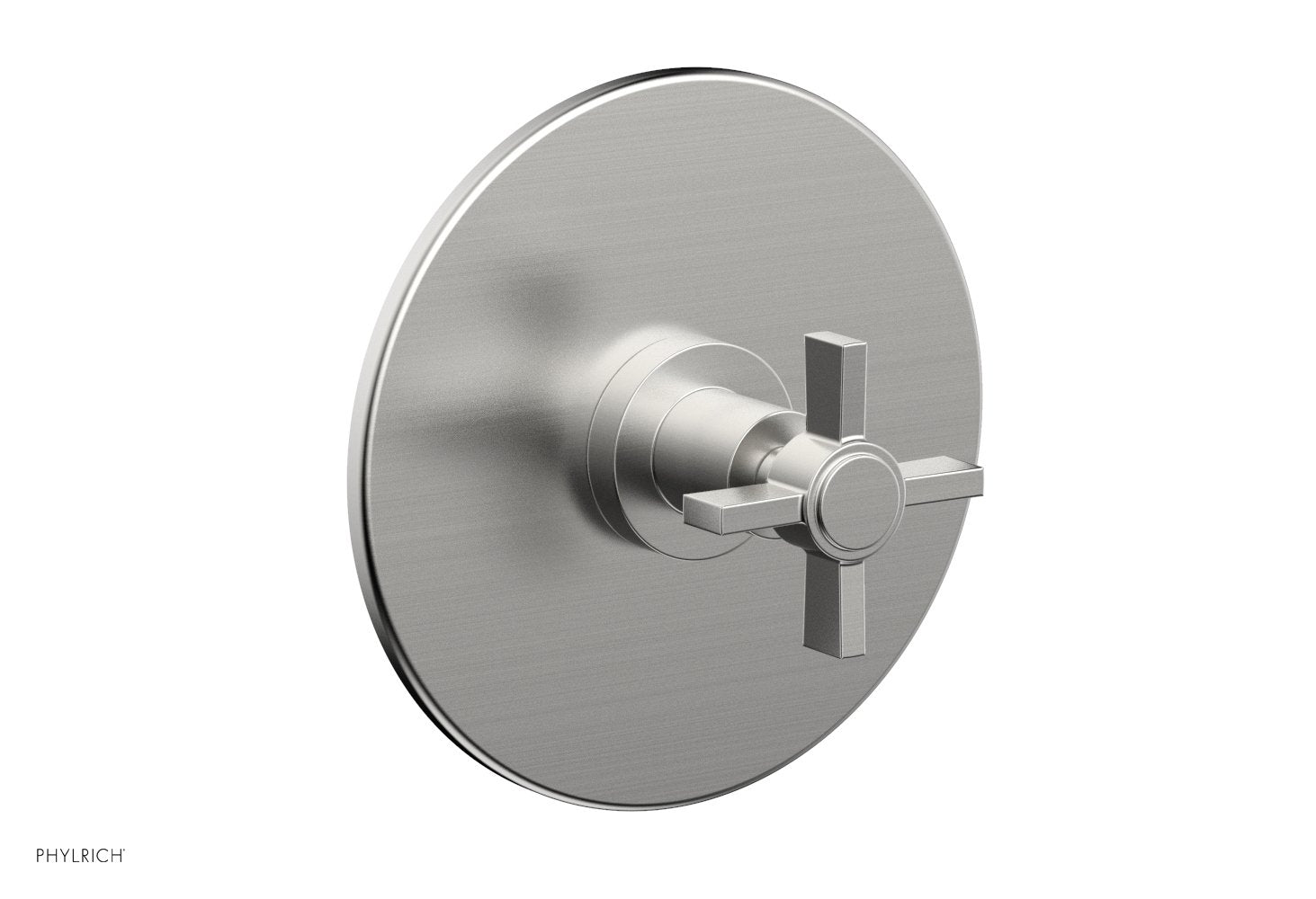 BASIC 3/4 Thermostatic Shower Trim with Blade Cross Handle - DTH137 - Perfect for Modern Bathroom Upgrades & Spa-Like Shower Experience