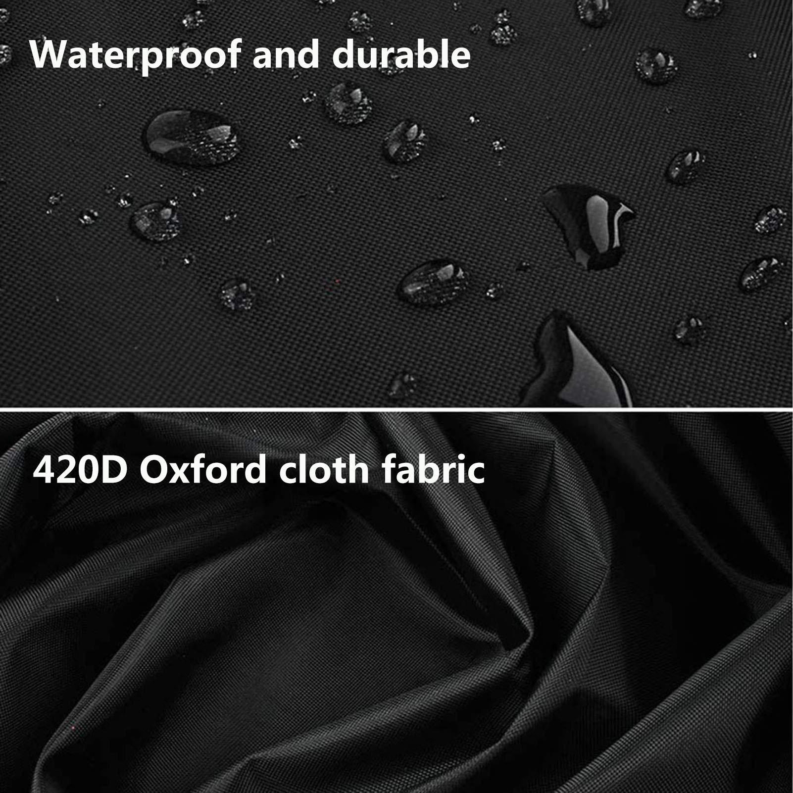 Waterproof 420D Heavy Duty Garden Furniture Cover 140x104x28in - Windproof, UV Resistant Patio Set Cover for Outdoor Table & Cube Furniture - Perfect for Backyard, Deck, and Poolside Protection