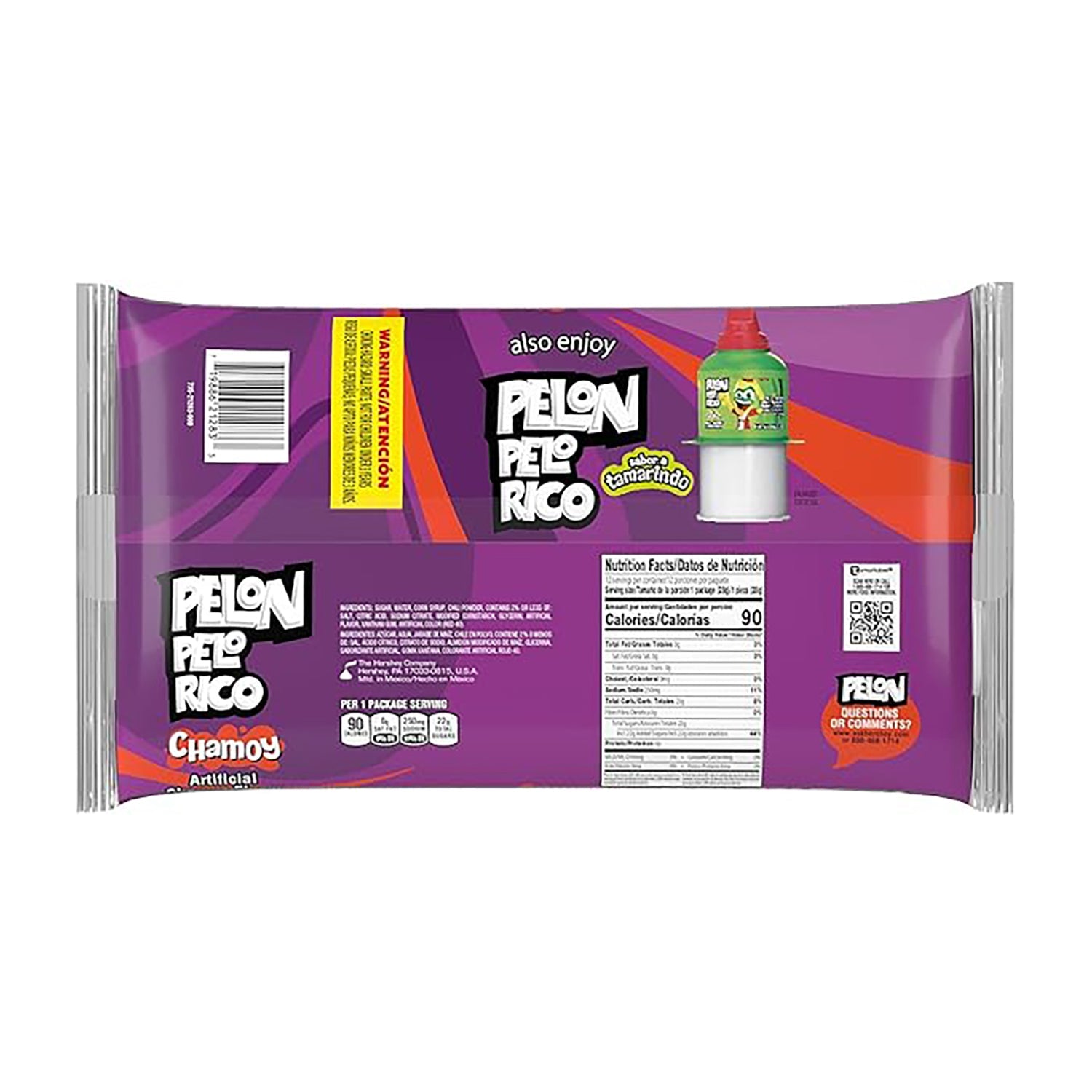 Lorena Pelon Chamoy Bags - 12 Count | Sweet & Spicy Mexican Candy Snacks for Parties, Gifts & On-the-Go Treats