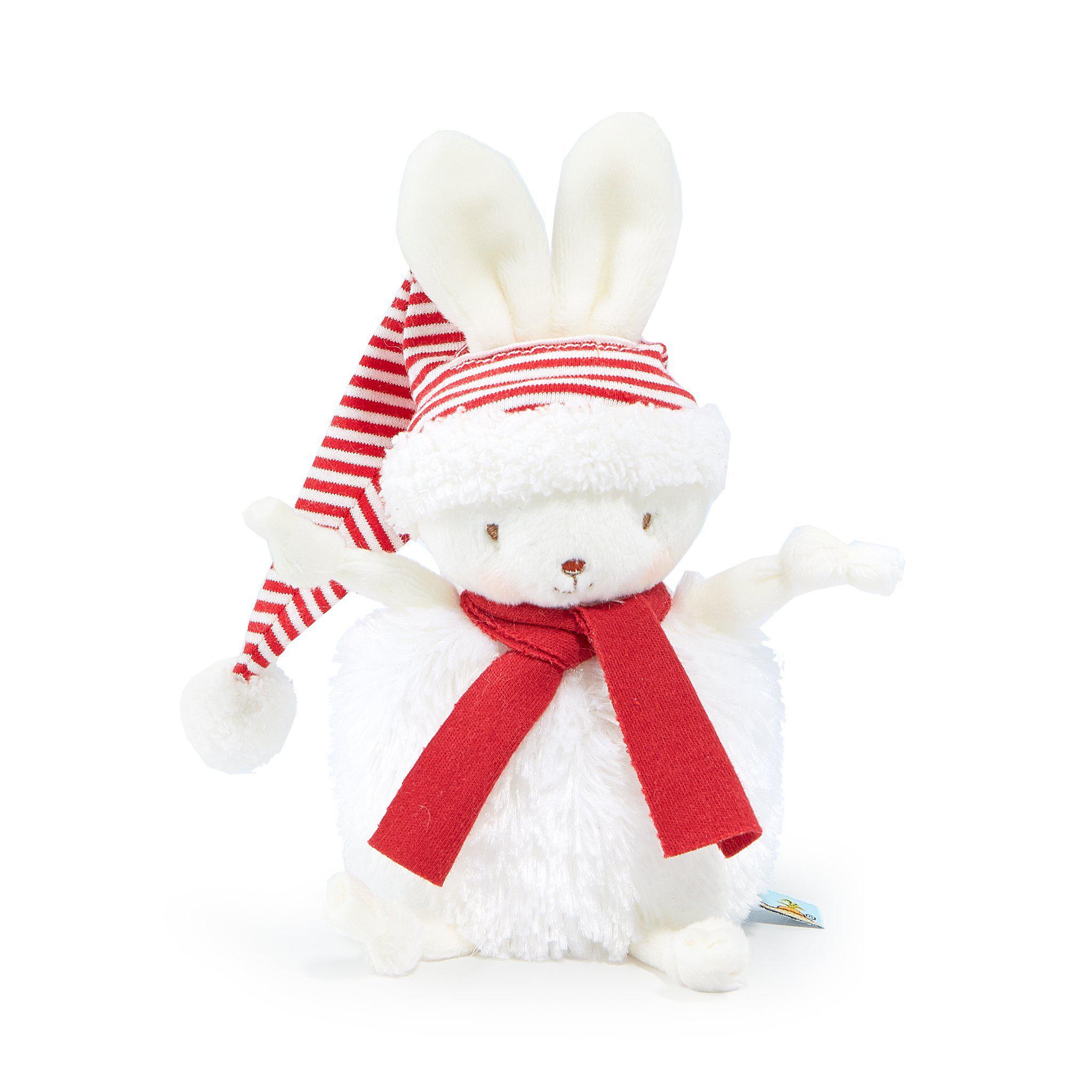 Retired Roly Poly Elf Figurine - Red Christmas Decoration for Home, Office & Holiday Decor