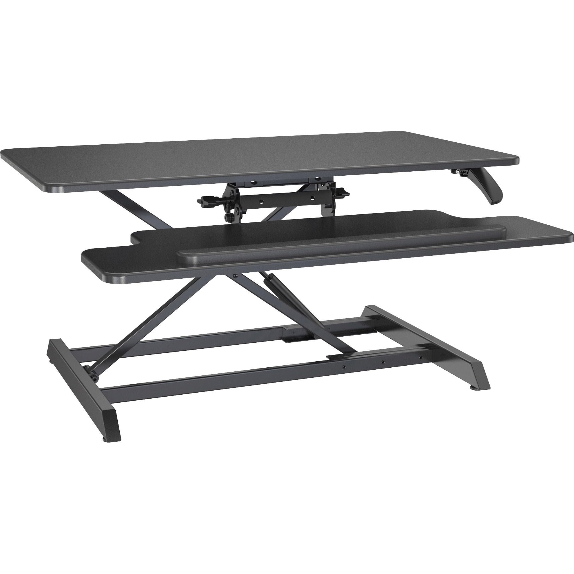 Lorell LLR99555 Large Monitor Desk Riser - Adjustable Computer Stand for Home & Office Workspace - Ergonomic Solution for Dual Monitors, Laptops, and Office Organization