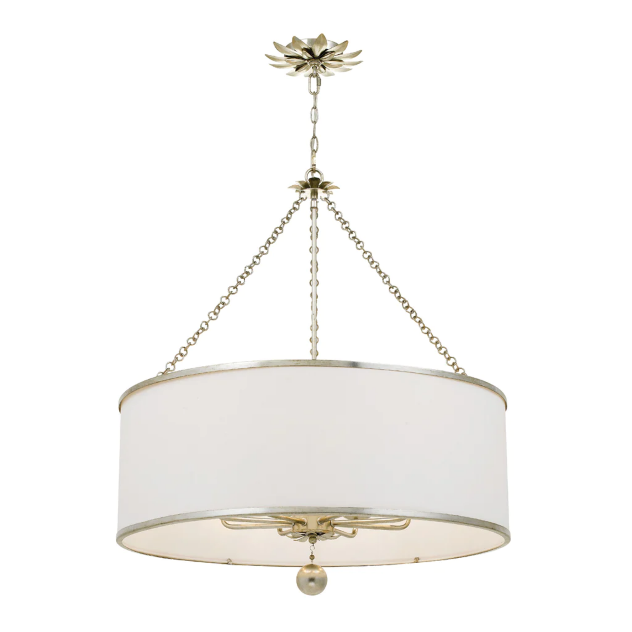 8-Light Crystal Broche Chandelier - Elegant Dining Room & Living Room Ceiling Light Fixture for Home Decor