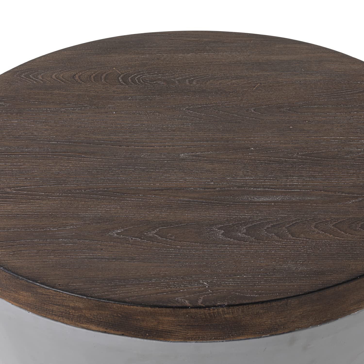 Modern Outdoor Coffee Table - Bowl-Shaped Concrete Side Table for Living Room, Patio, Backyard & Garden - Perfect for Lounging, Entertaining & Outdoor Decor