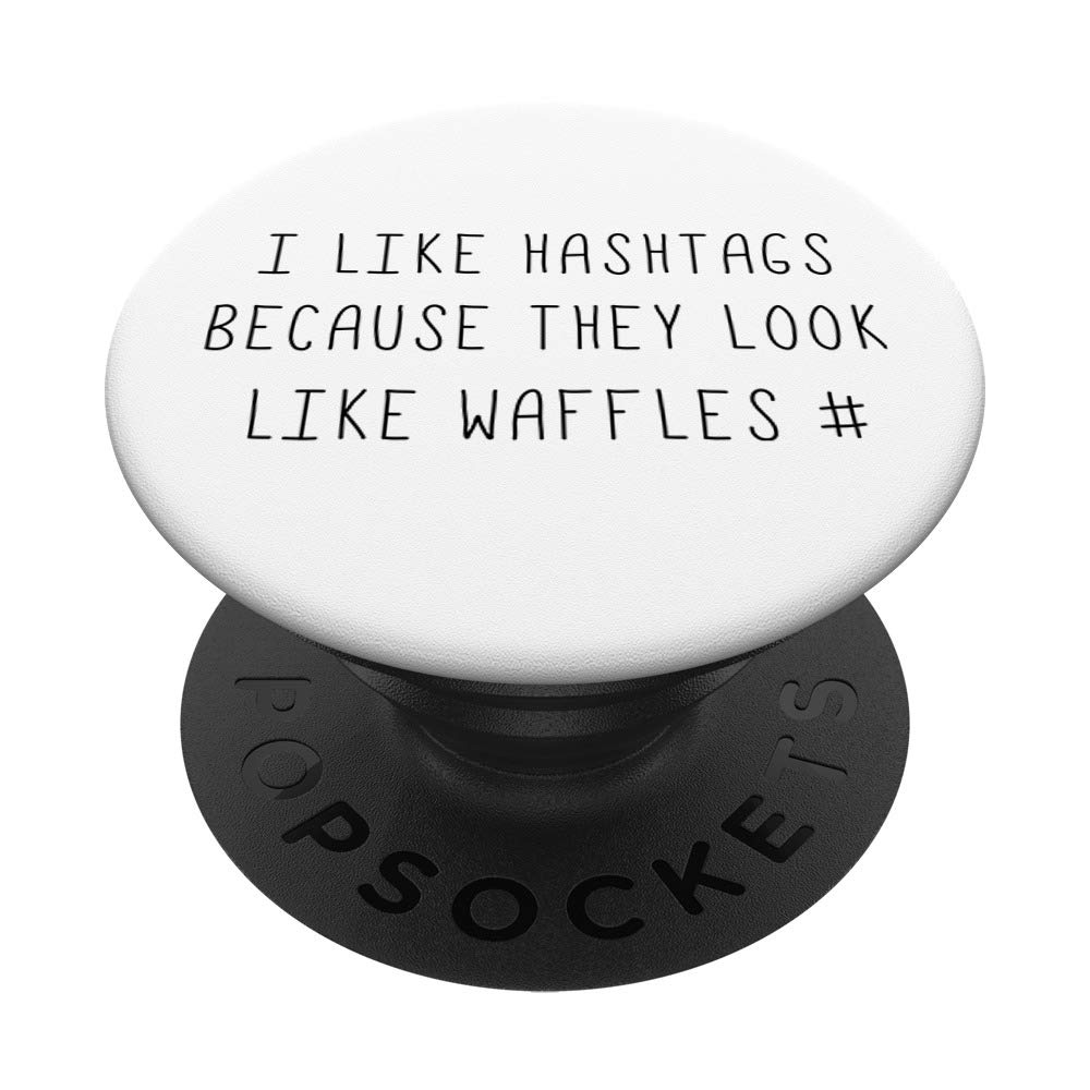 #Hashtag Waffle-Shaped Novelty T-Shirt - Fun & Trendy Graphic Tee for Social Media Lovers, Casual Wear & Gifts