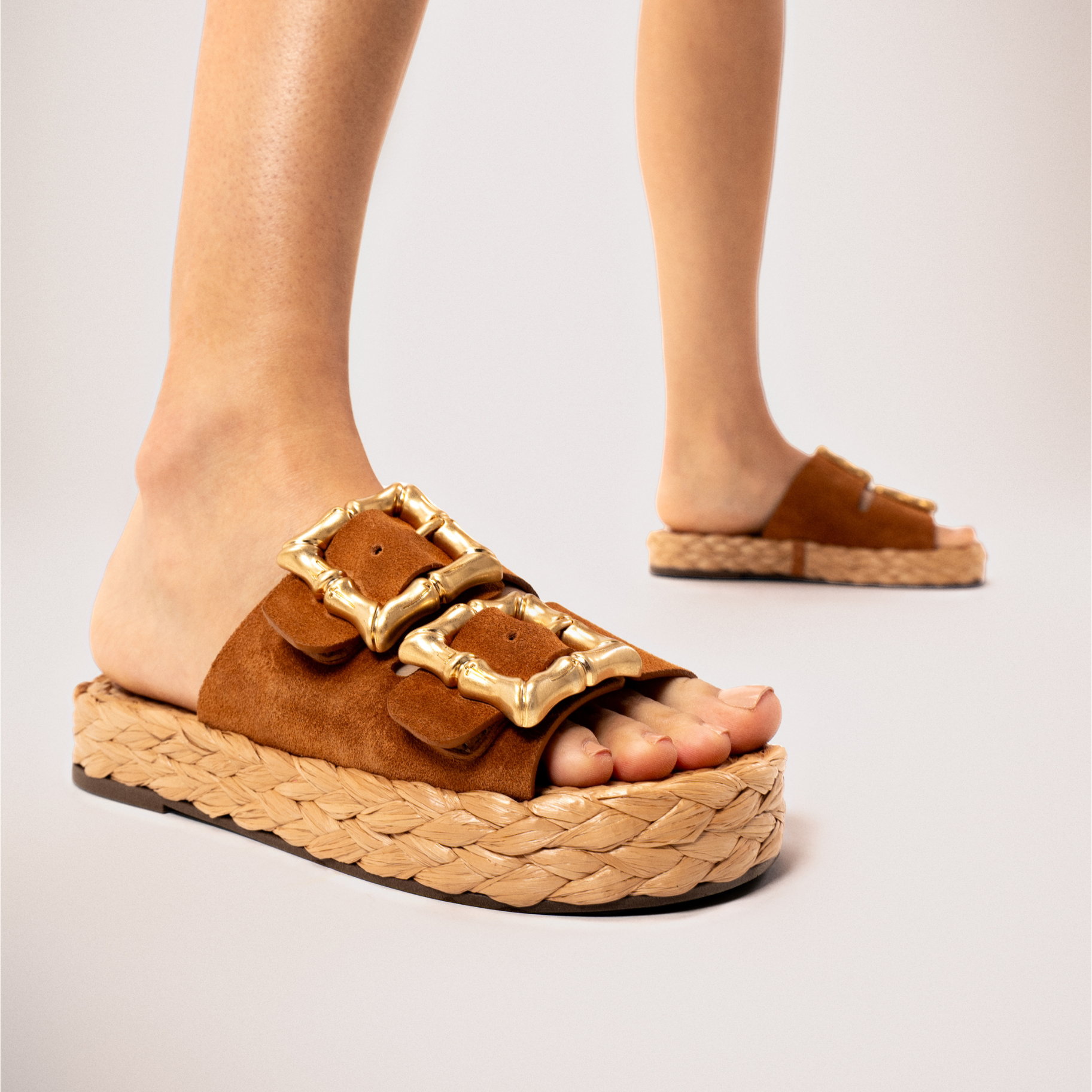 Enola Rope Flat Sandal - Women's Comfortable Braided Leather Summer Sandals for Beach, Vacation & Casual Outings
