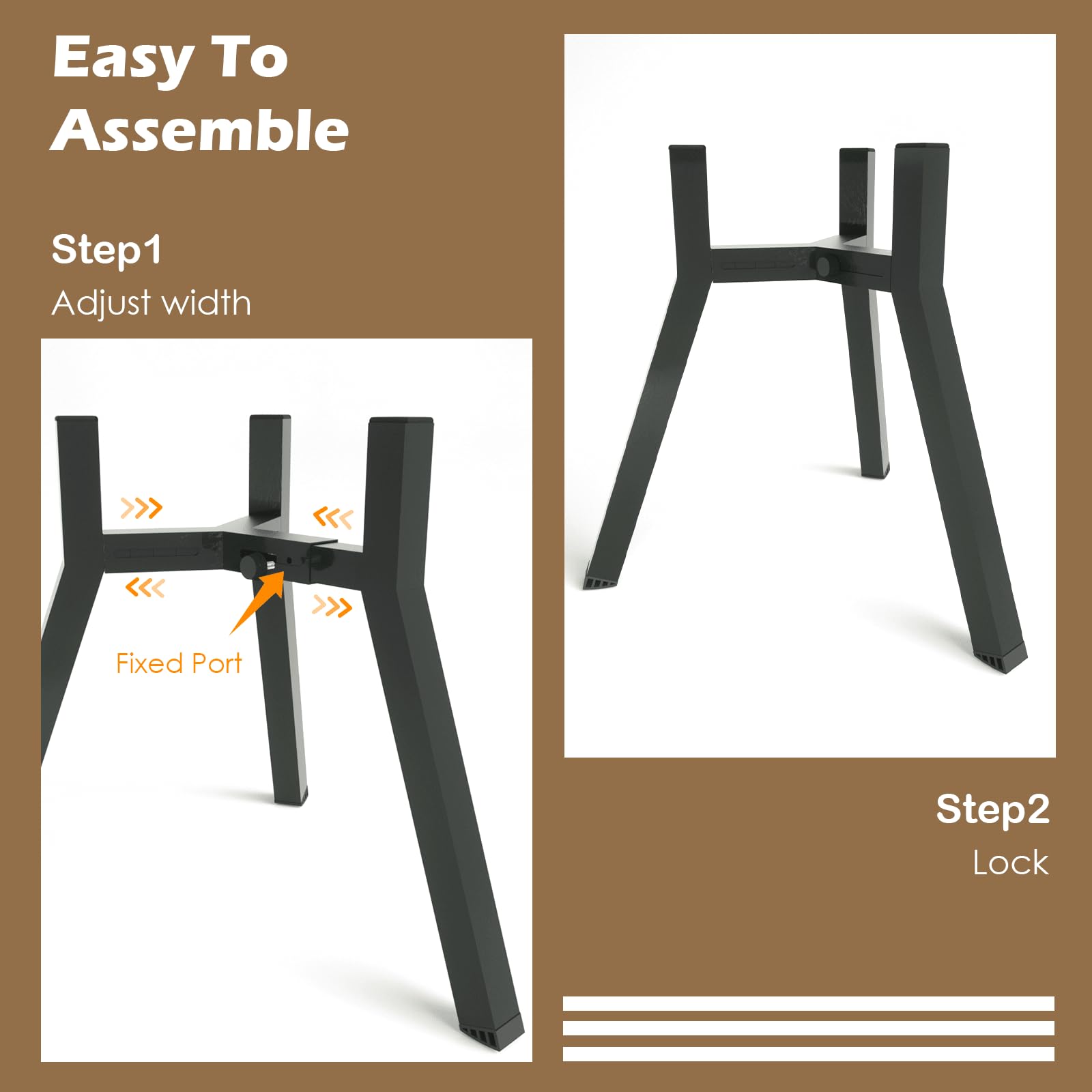 **Adjustable Elevated Dog Bowl Stand for Large & XL Dogs - 7-10.6