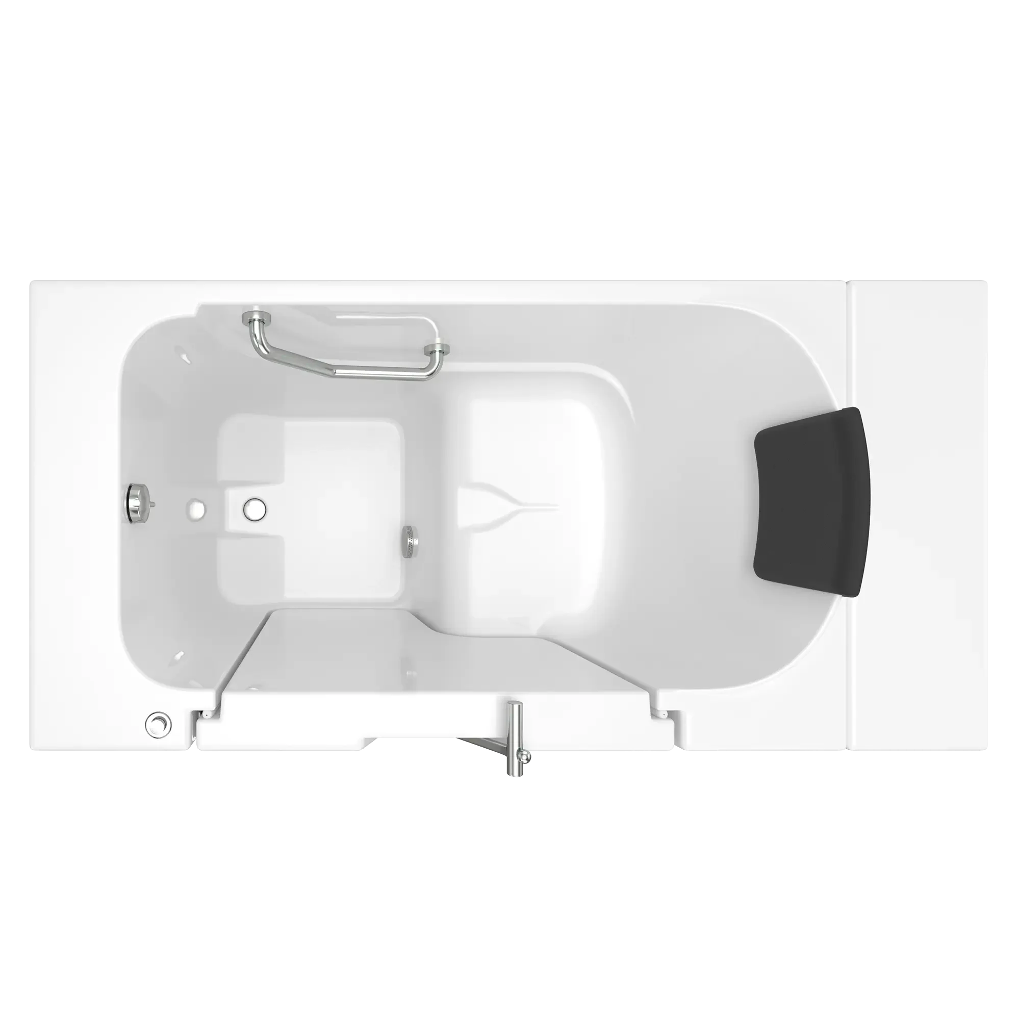Premium 30 x 52 Inch Gelcoat Walk-In Bathtub with Soaker System - Left Hand Drain - Ideal for Seniors & Mobility Support - Spa-Like Relaxation at Home