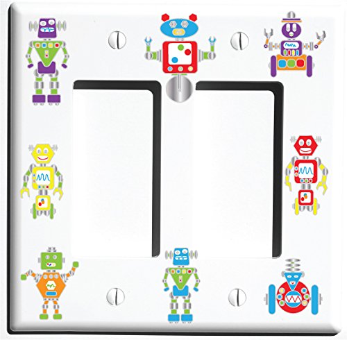 Robot Light Switch Covers - Kids Room Decor for Nursery & Playroom