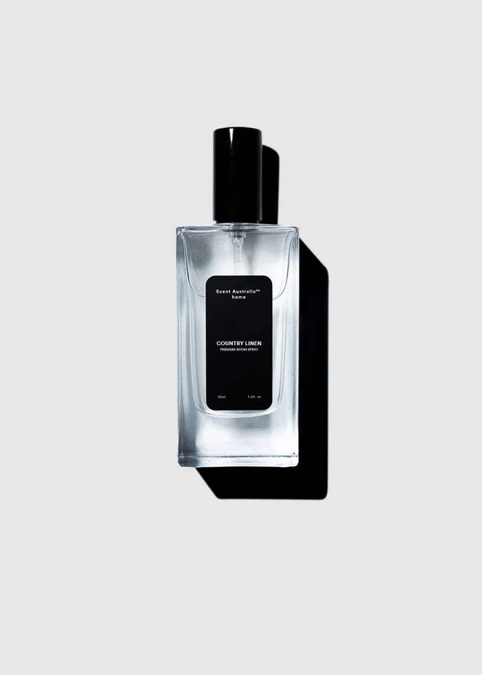 Scent Australia Home Country Linen Room Spray 50ml - Fresh & Natural Air Freshener for Bedroom, Living Room, Bathroom & Office