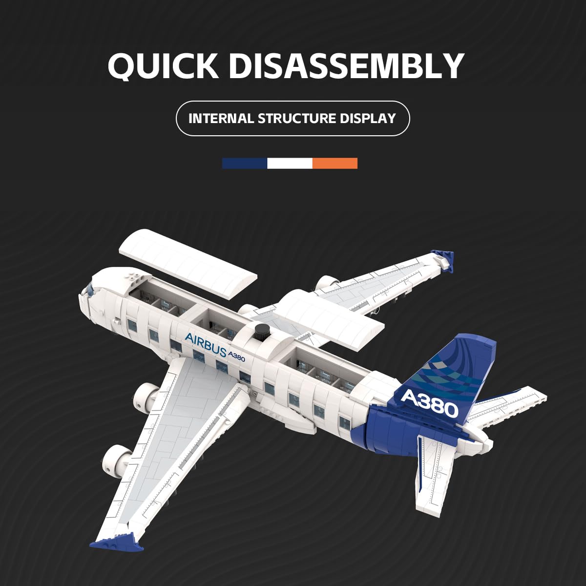 DAHONPA Airbus Building Blocks Set - 1945 Pieces Airplane City Model with Flight Attendants, STEM Educational Toy for Kids & Adults | Perfect for Creative Play, Birthday Gifts & Aviation Enthusiasts