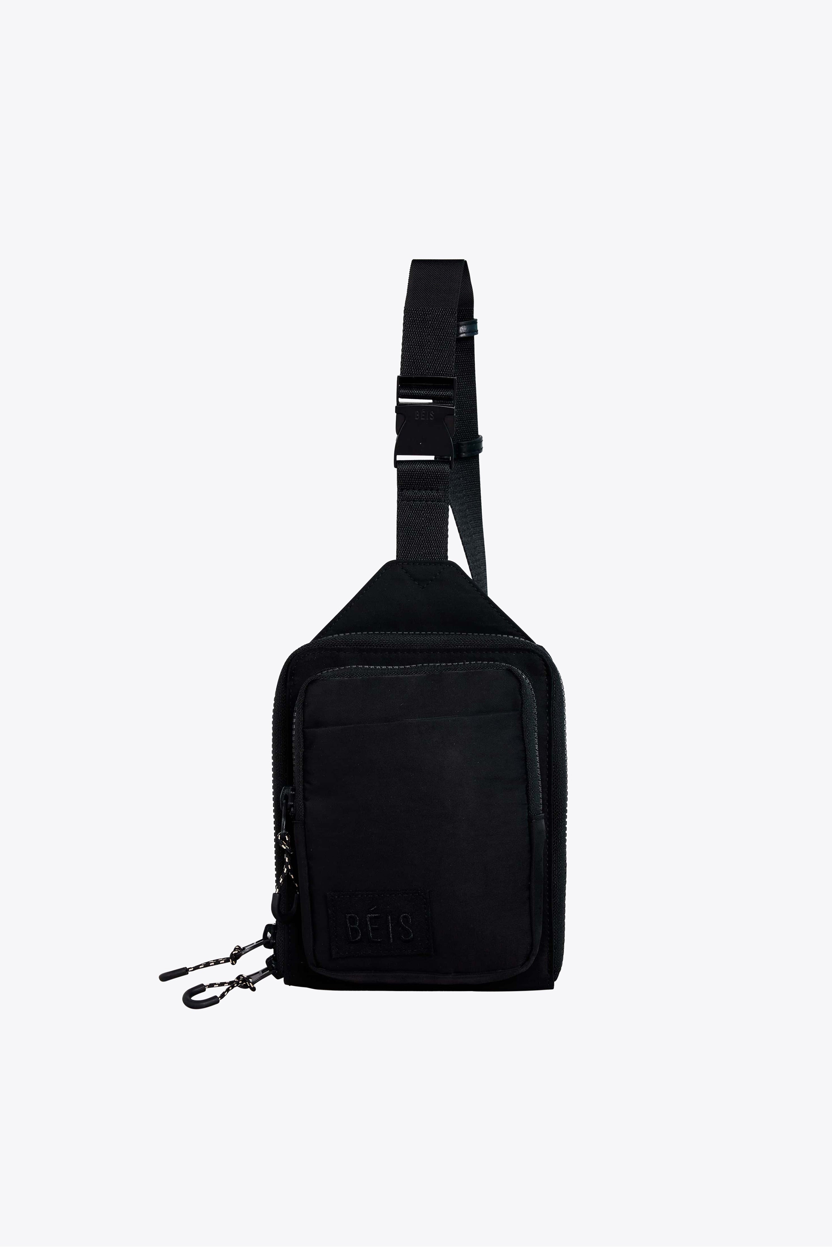 Premium Black Sport Sling Bag - Lightweight & Durable Crossbody Sling Pack for Running, Hiking, Travel & Everyday Use